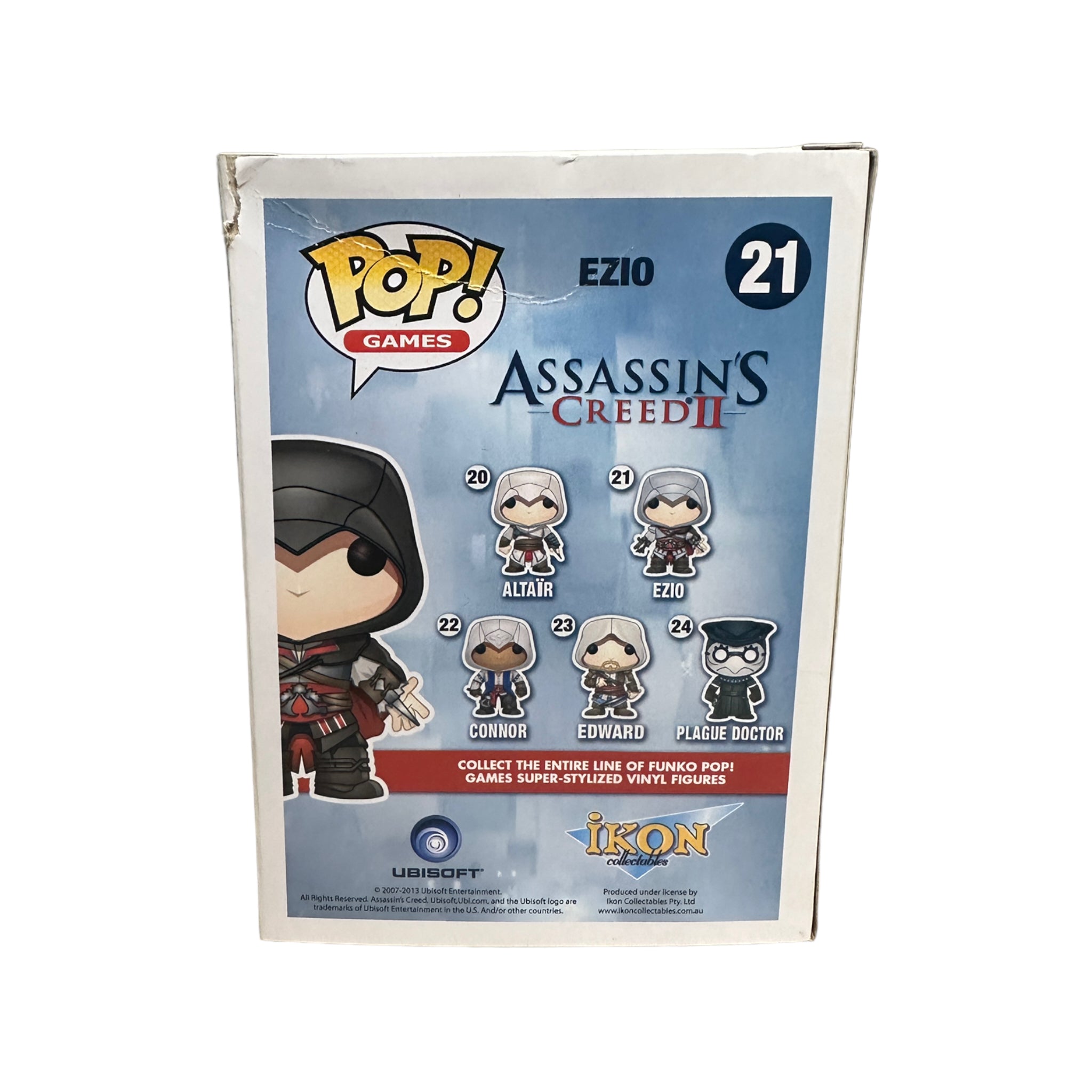 Ezio #21 (Black) Funko Pop! - Assassin's Creed II - 2013 Pop! - Condition 6.5/10