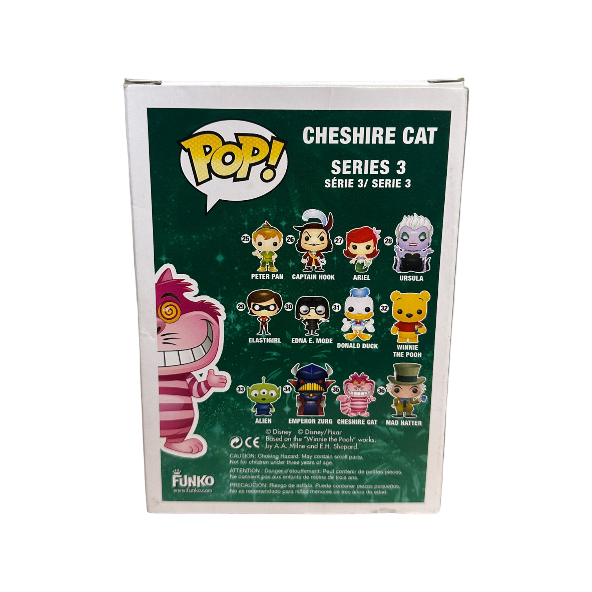 Cheshire Cat #35 Funko Pop! - Disney Series 3 - 2012 Pop! - Condition 6.5/10