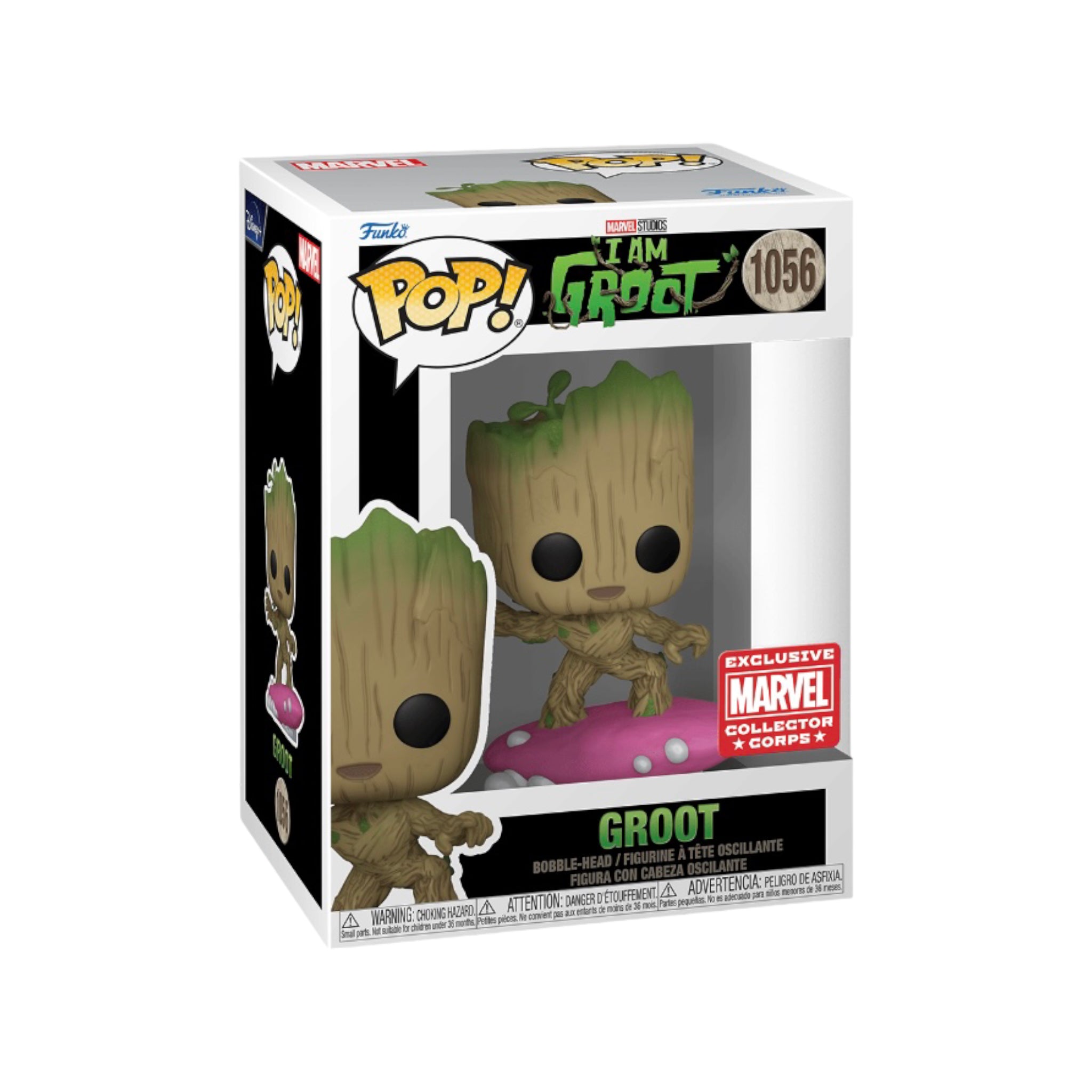 Groot #1056 (w/ Soap) Funko Pop! - I Am Groot - Marvel Collector Corps Exclusive