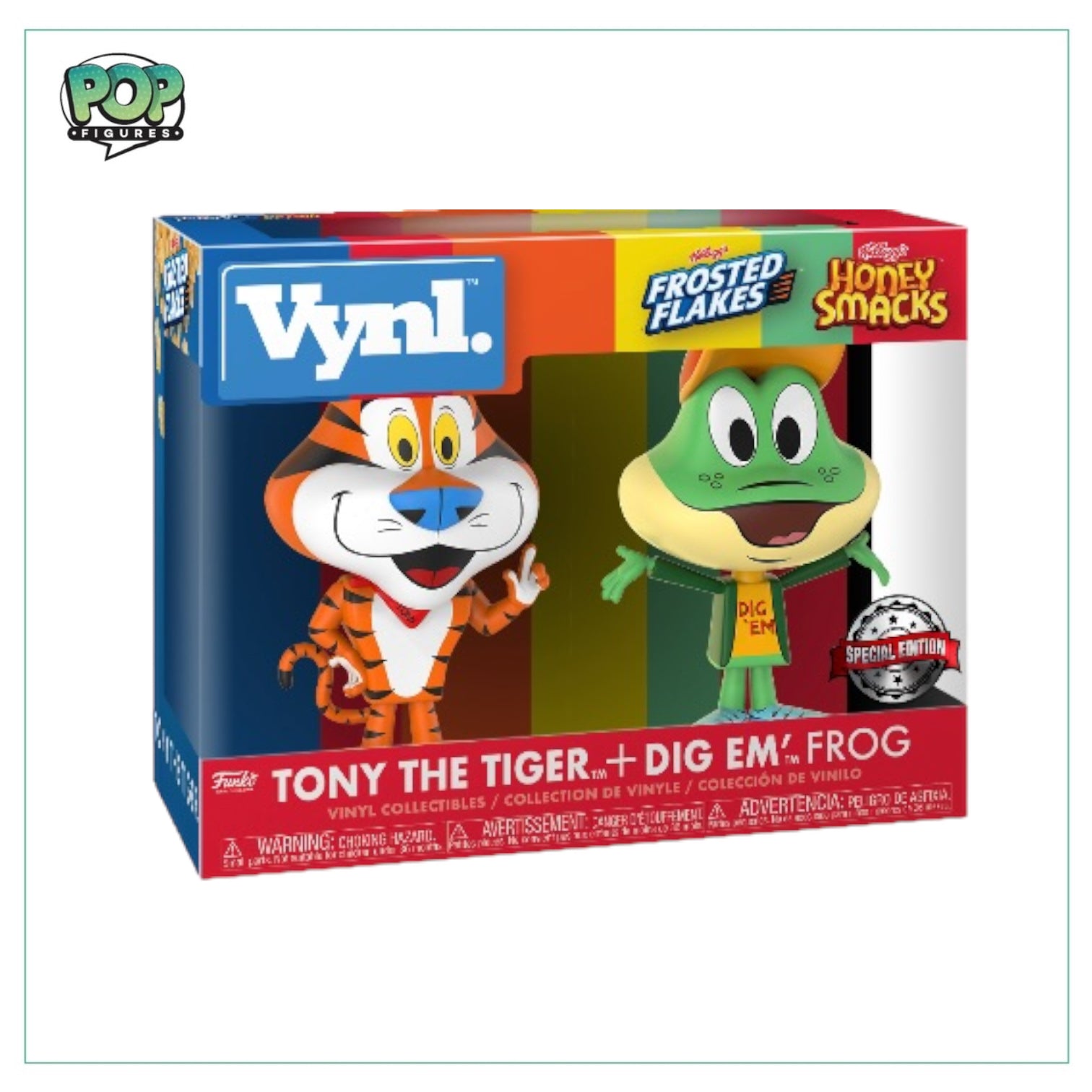 Tony the Tiger & Dig Em’ Frog 2 Pack Funko Vynl! - Frosted Flakes - Special Edition