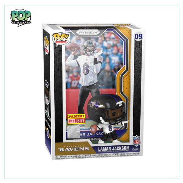 Lamar Jackson #09 Trading Cards Funko Pop! - Baltimore Ravens - NFL - Panini Exclusive
