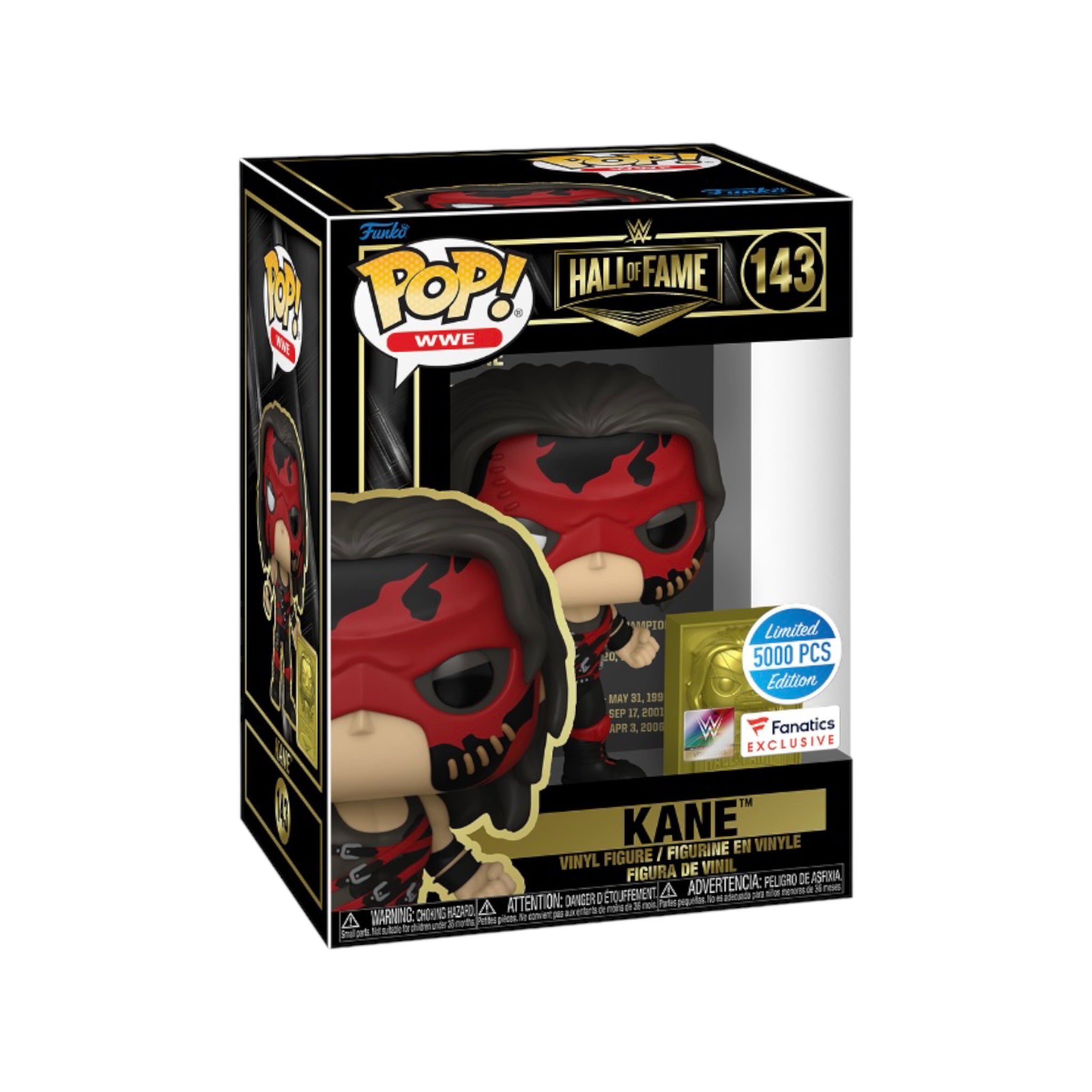 Kane #143 Funko Pop! - WWE: Hall of Fame - Fanatics Exclusive (No LE5000 Pcs Sticker)