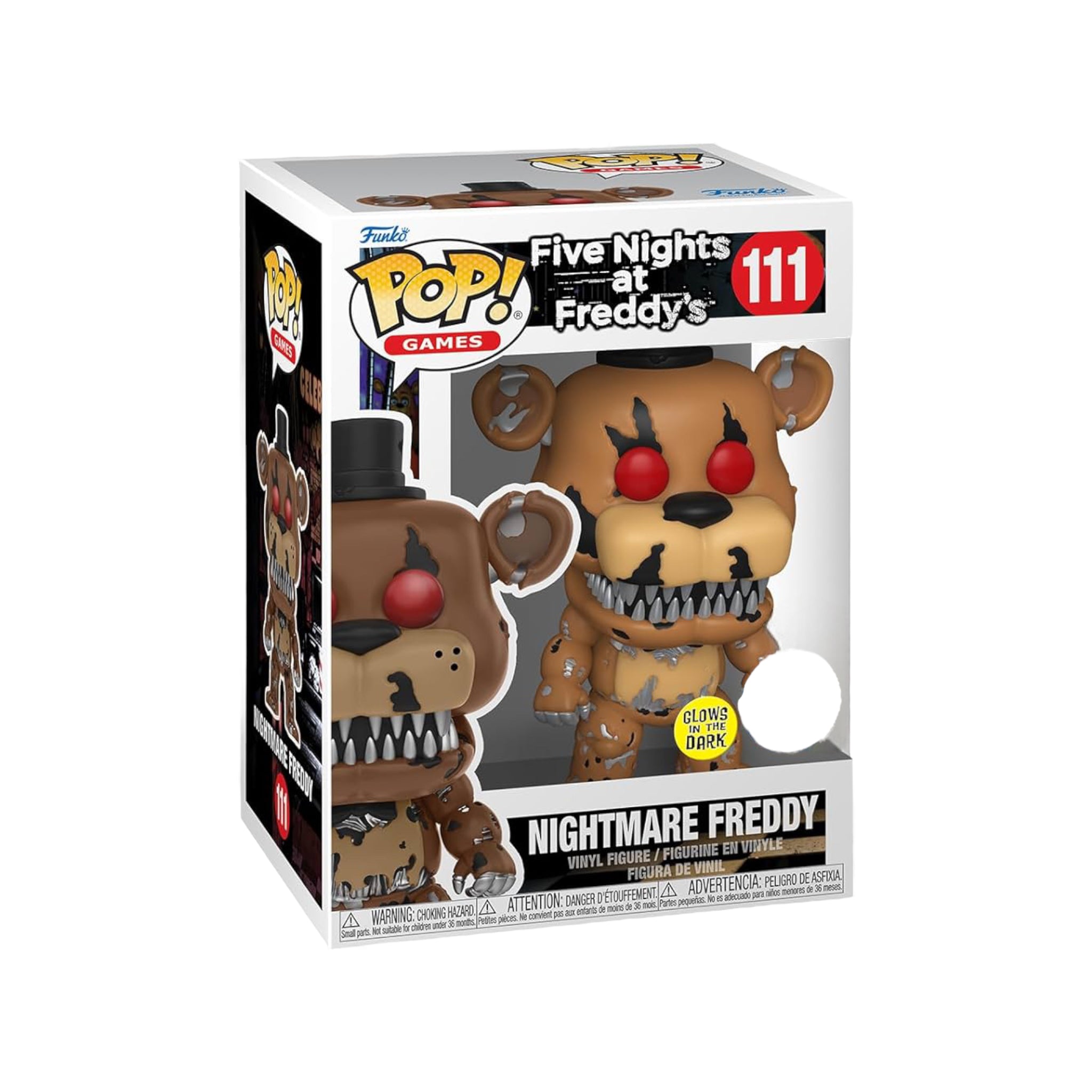 Nightmare Freddy #111 (Glows in the Dark) Funko Pop! - Five Nights at Freddy's