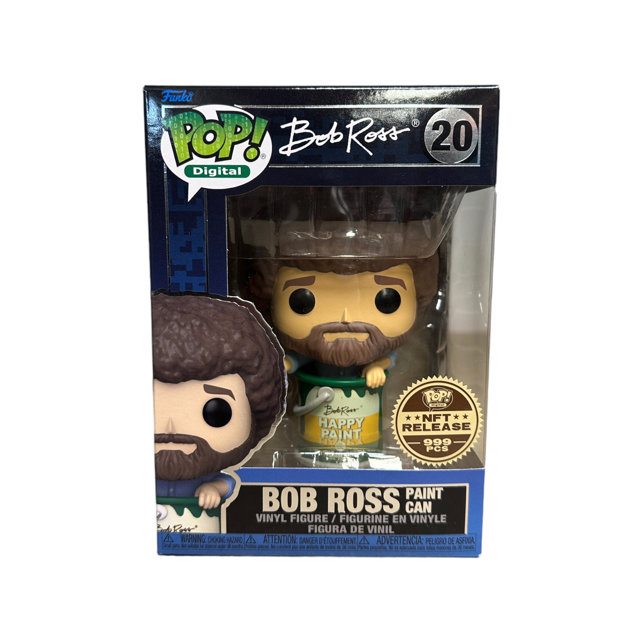 Bob Ross Paint Can #20 Funko Pop! - Bob Ross - NFT Release Exclusive LE999 Pcs - Condition 9/10
