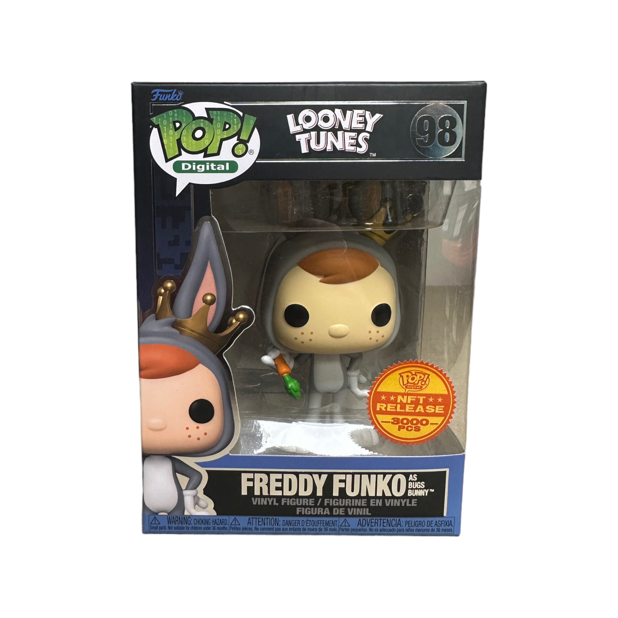Freddy Funko as Bugs Bunny #98 Funko Pop! - Looney Tunes - NFT Release Exclusive LE3000 Pcs - Condition 9/10