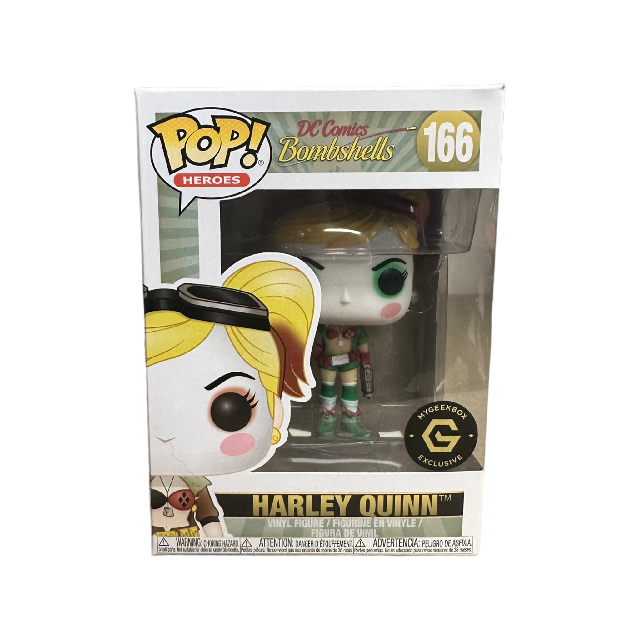 Harley Quinn #166 Funko Pop! - DC Bombshells - My Geek Box Exclusive - Condition 8.75/10