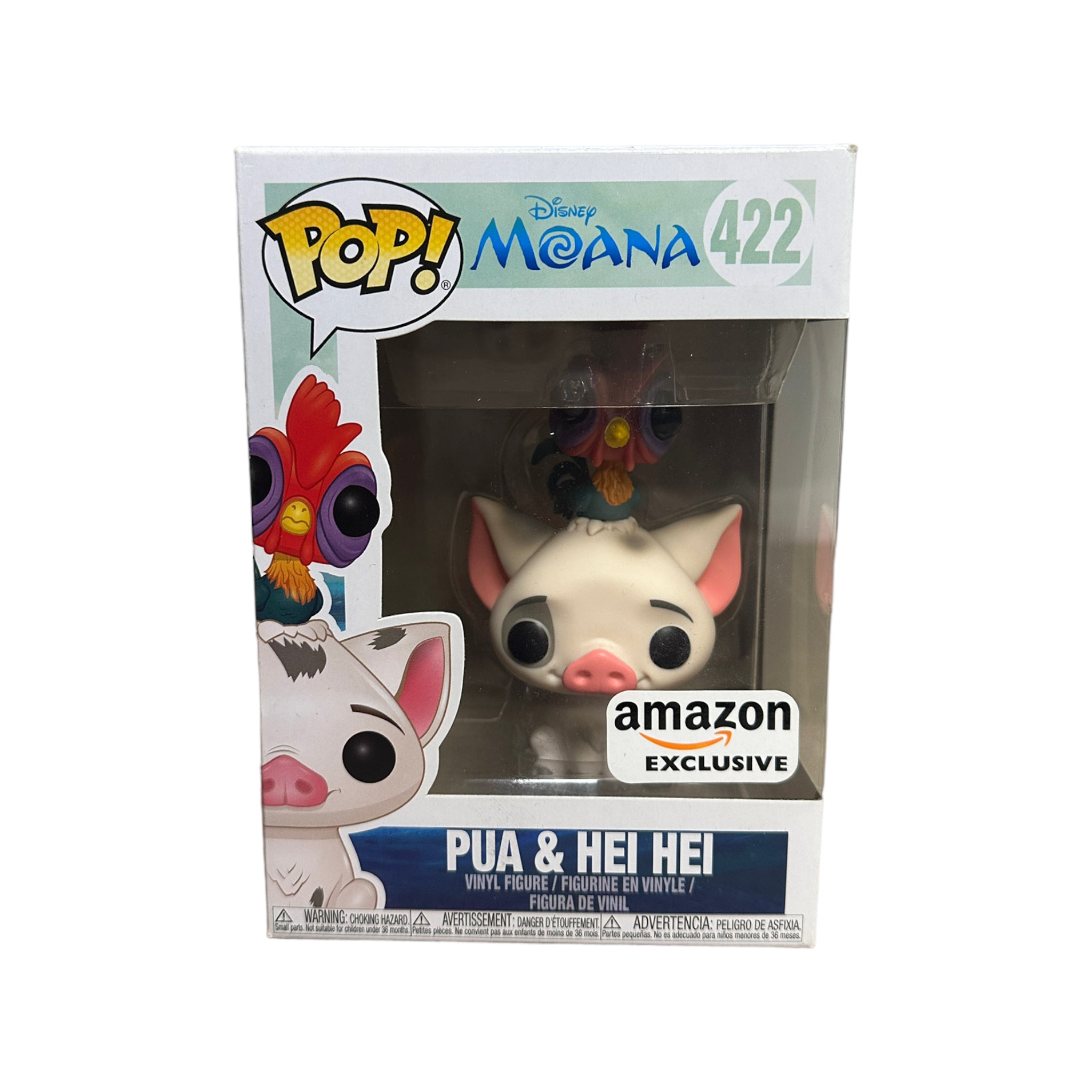 Pua & Hei Hei #422 Funko Pop! - Moana - Amazon Exclusive - Condition 7.5/10