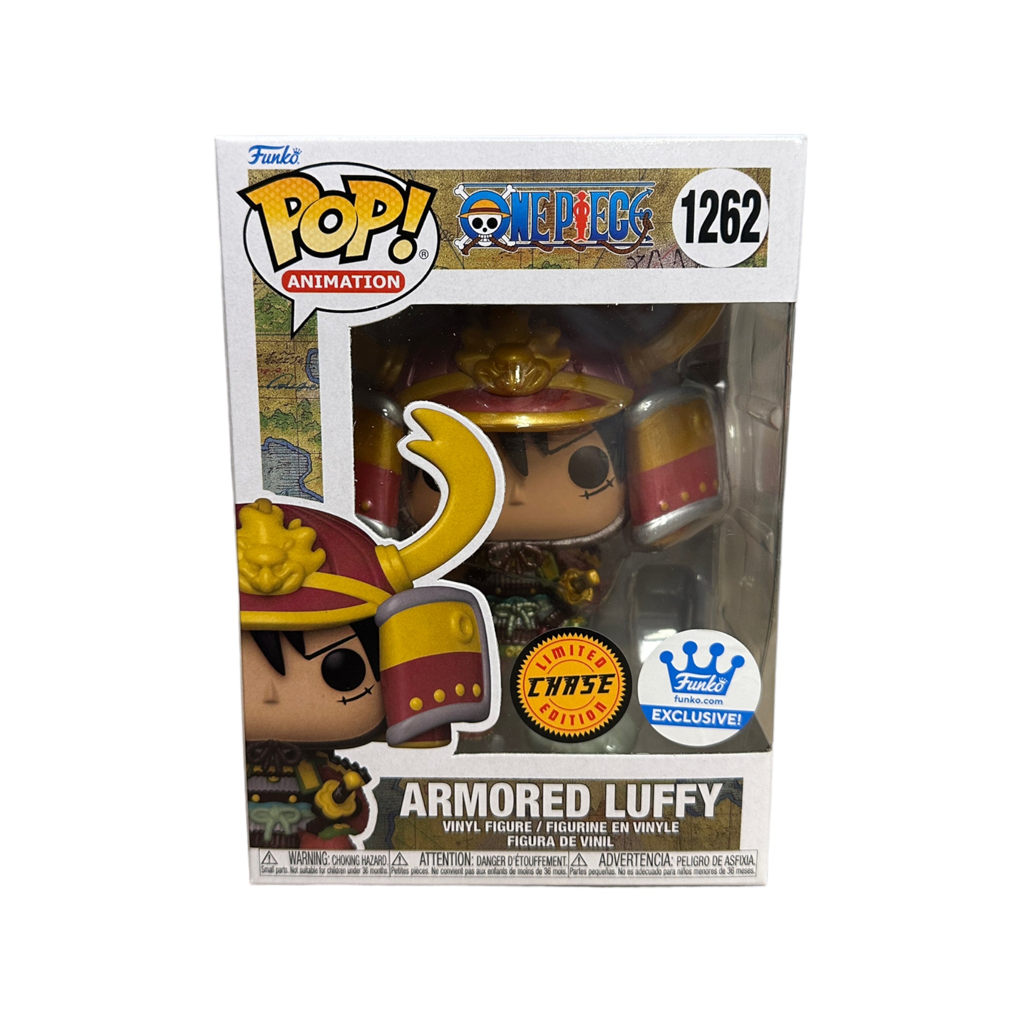 Armored Luffy #1262 (Metallic Chase) Funko Pop! - One Piece - Funko Shop Exclusive - Condition 8.75/10