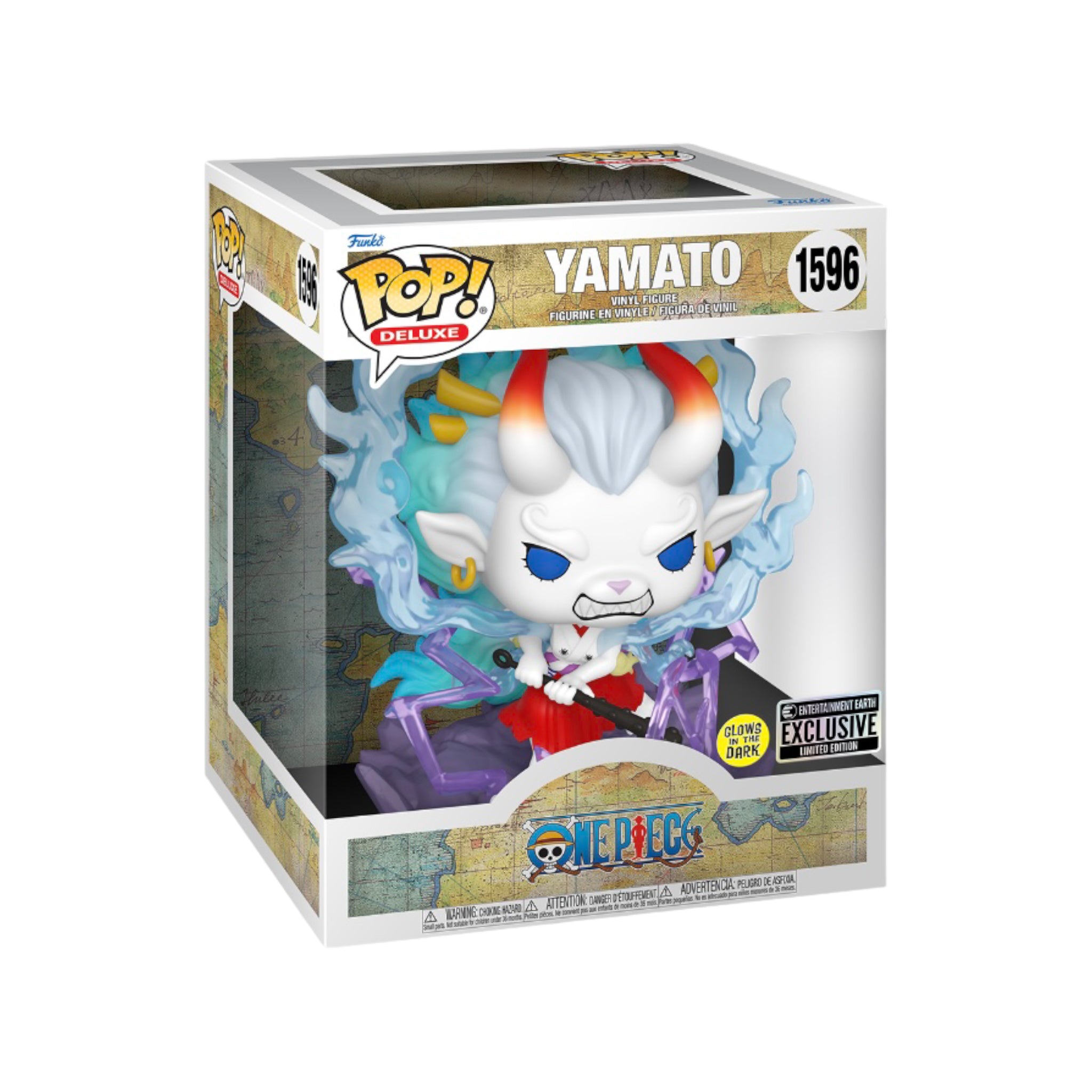 Yamato #1596 (Beast Form) (Glows in the Dark) Deluxe Funko Pop! - One Piece - Entertainment Earth Exclusive