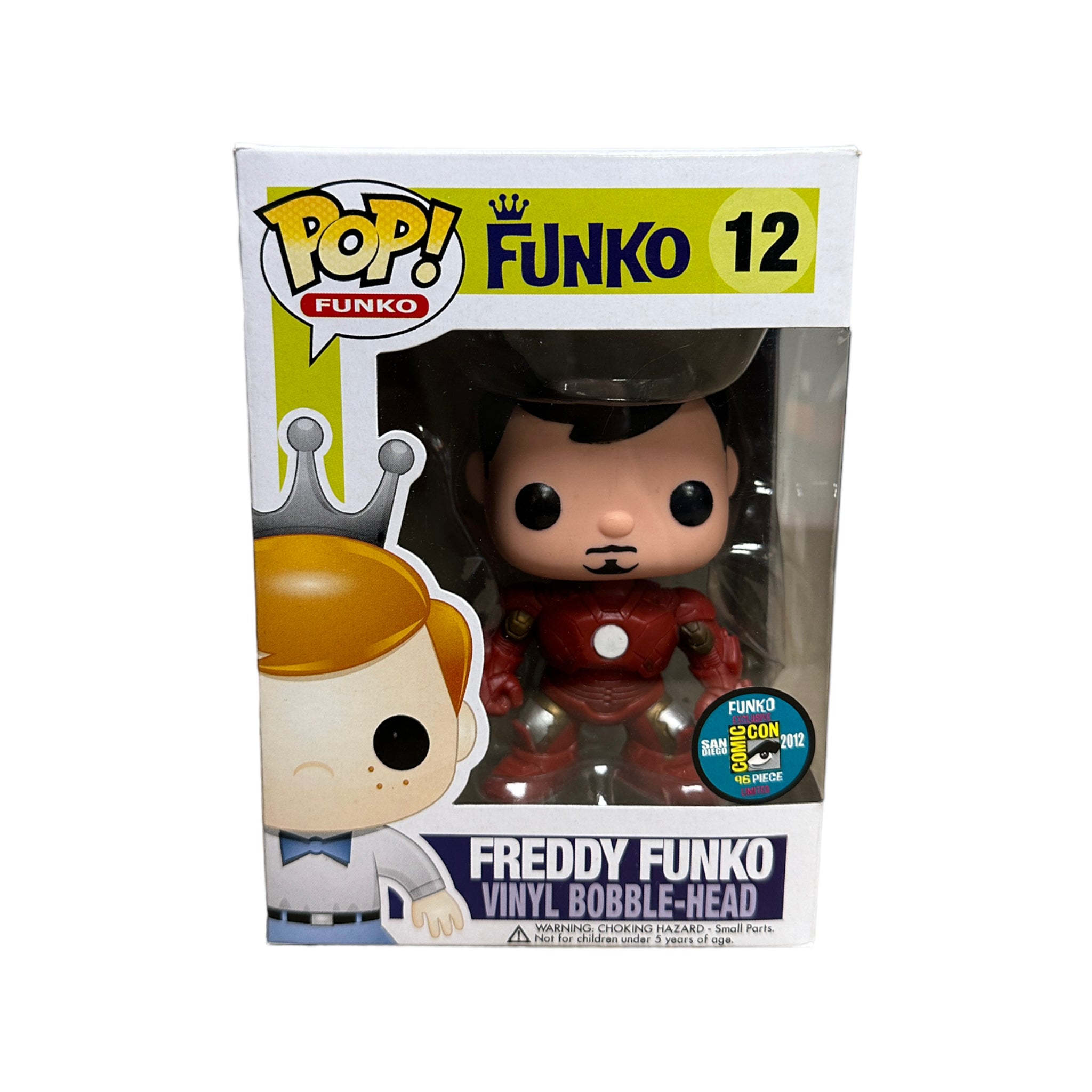 Freddy Funko as Tony Stark #12 Funko Pop! - SDCC 2012 Exclusive LE96 Pcs - Condition 7/10