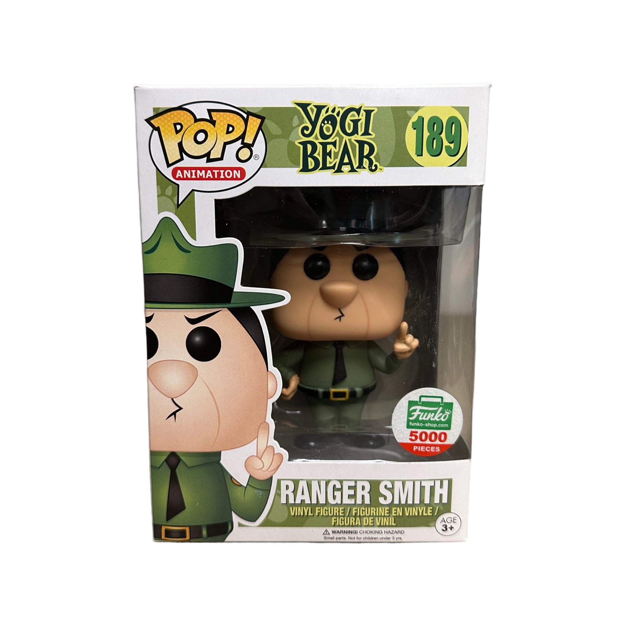 Ranger Smith #189 Funko Pop! - Yogi Bear - Funko Shop Exclusive LE5000 Pcs - Condition 7.5/10