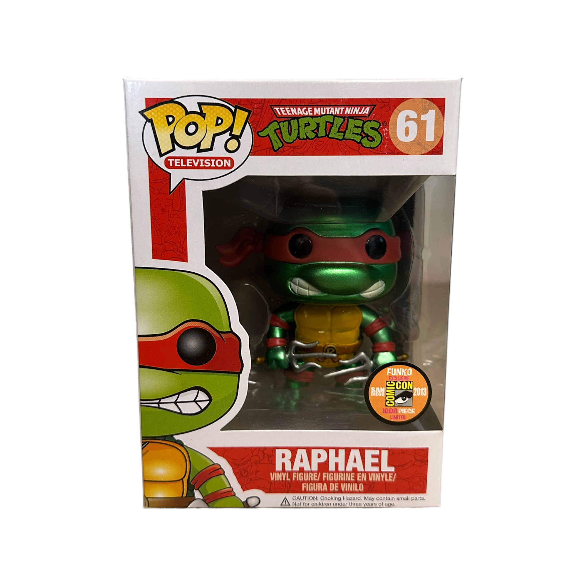 Raphael #61 (Metallic) Funko Pop! - Teenage Mutant Ninja Turtles - SDCC 2013 Exclusive LE1008 Pcs - Condition 8.75/10