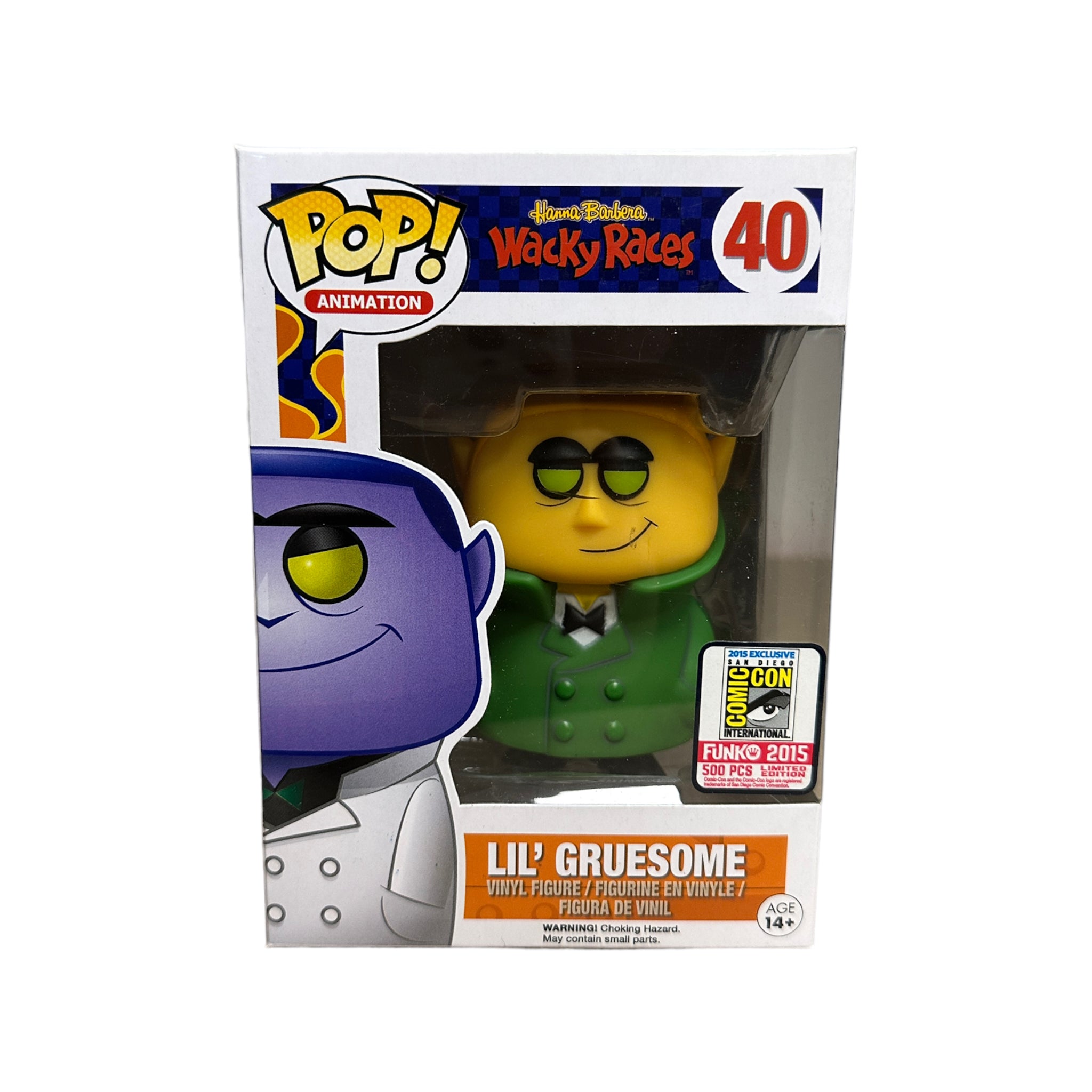 Lil' Gruesome #40 (Yellow) Funko Pop! - Wacky Races - SDCC 2015 Exclusive LE500 Pcs - Condition 8.5/10