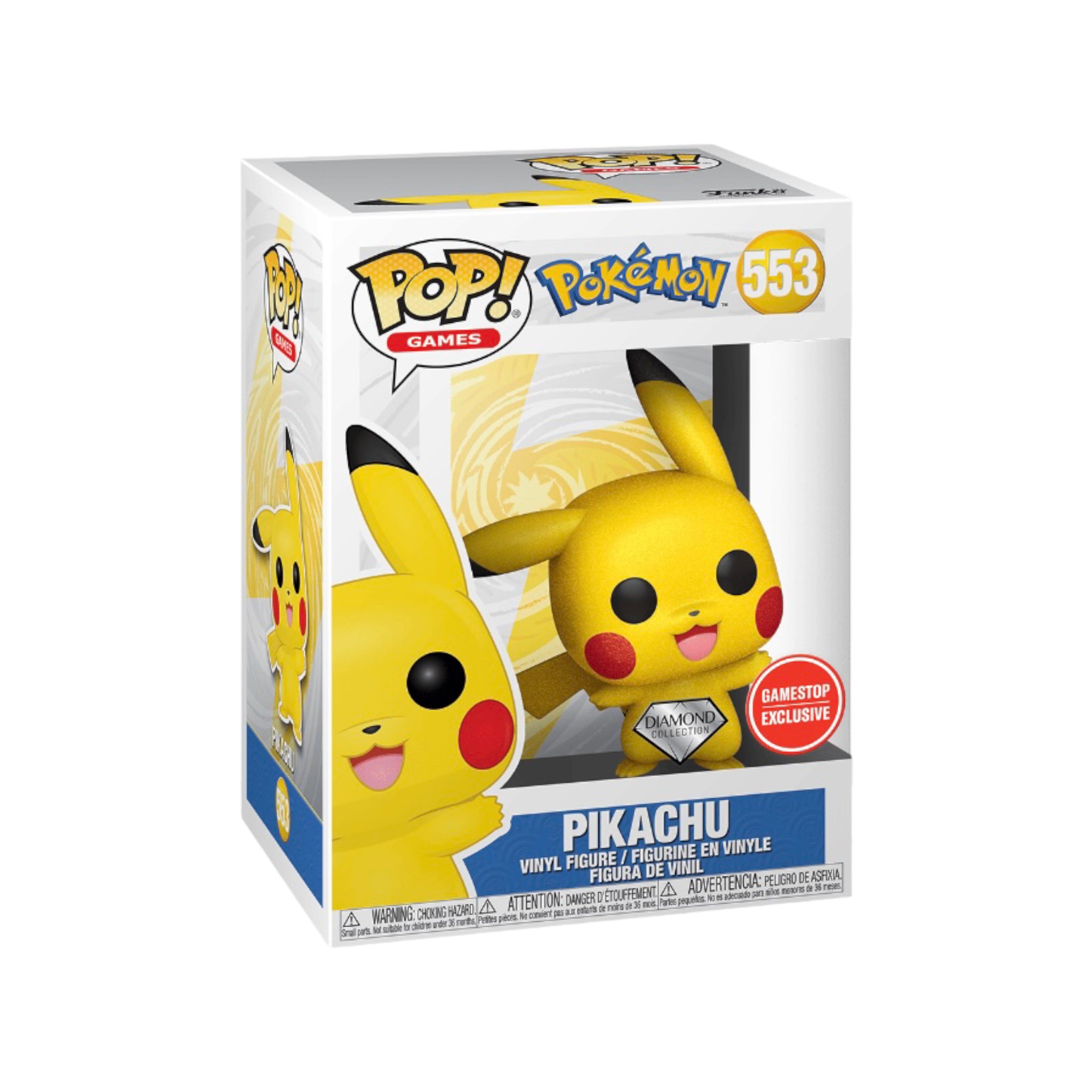 Pikachu #553 (Diamond Collection) Funko Pop! - Pokémon - GameStop Exclusive