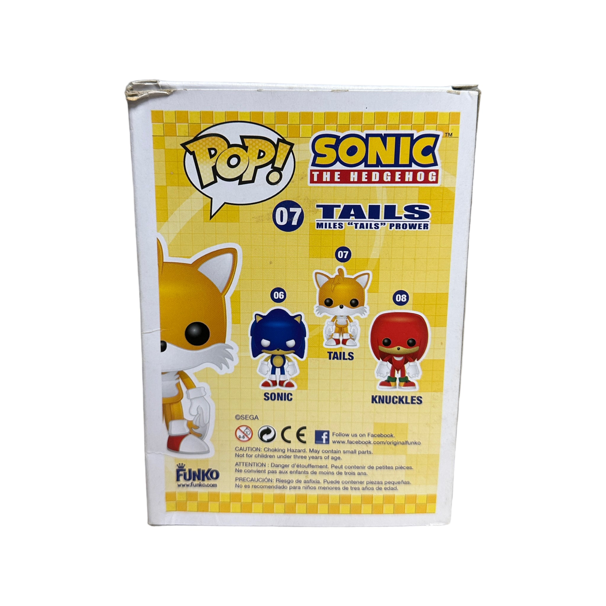Tails #07 Funko Pop! - Sonic The Hedgehog - 2013 Pop! - Condition 6/10