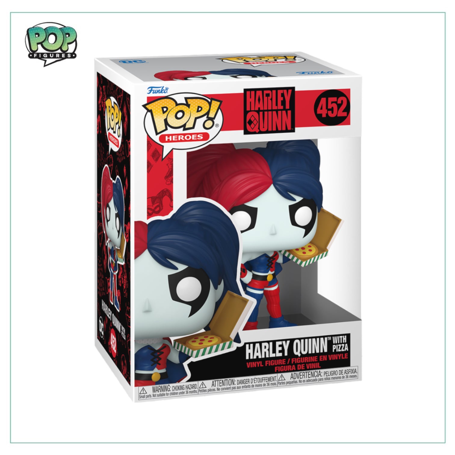 Harley Quinn W/ Pizza #452 Funko Pop! Harley Quinn