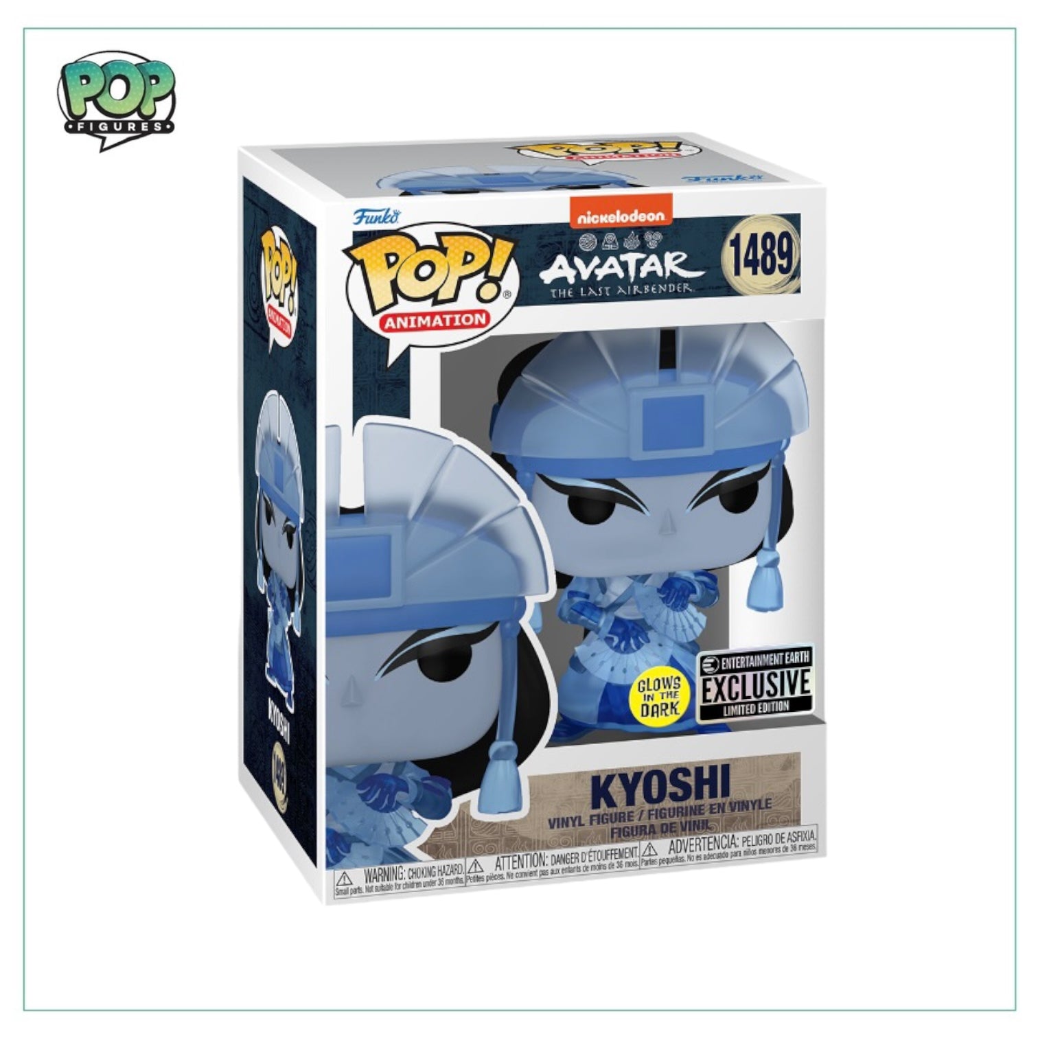 Kyoshi #1489 (Glow in the Dark) Funko Pop! - Avatar the Last Airbender - Entertainment Earth Exclusive