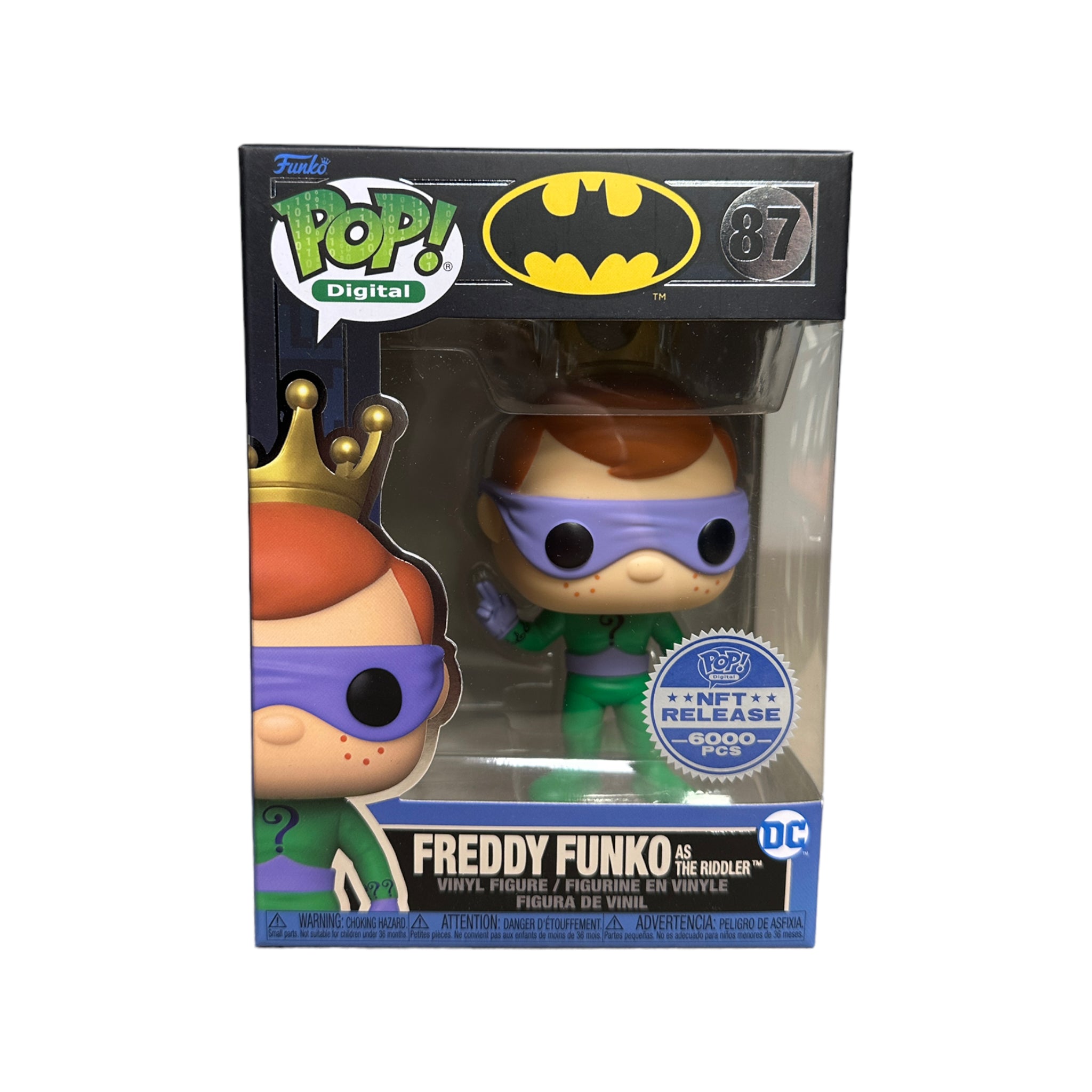 Freddy Funko as The Riddler #87 Funko Pop! - Batman - NFT Release Exclusive LE6000 Pcs - Condition 9.5/10