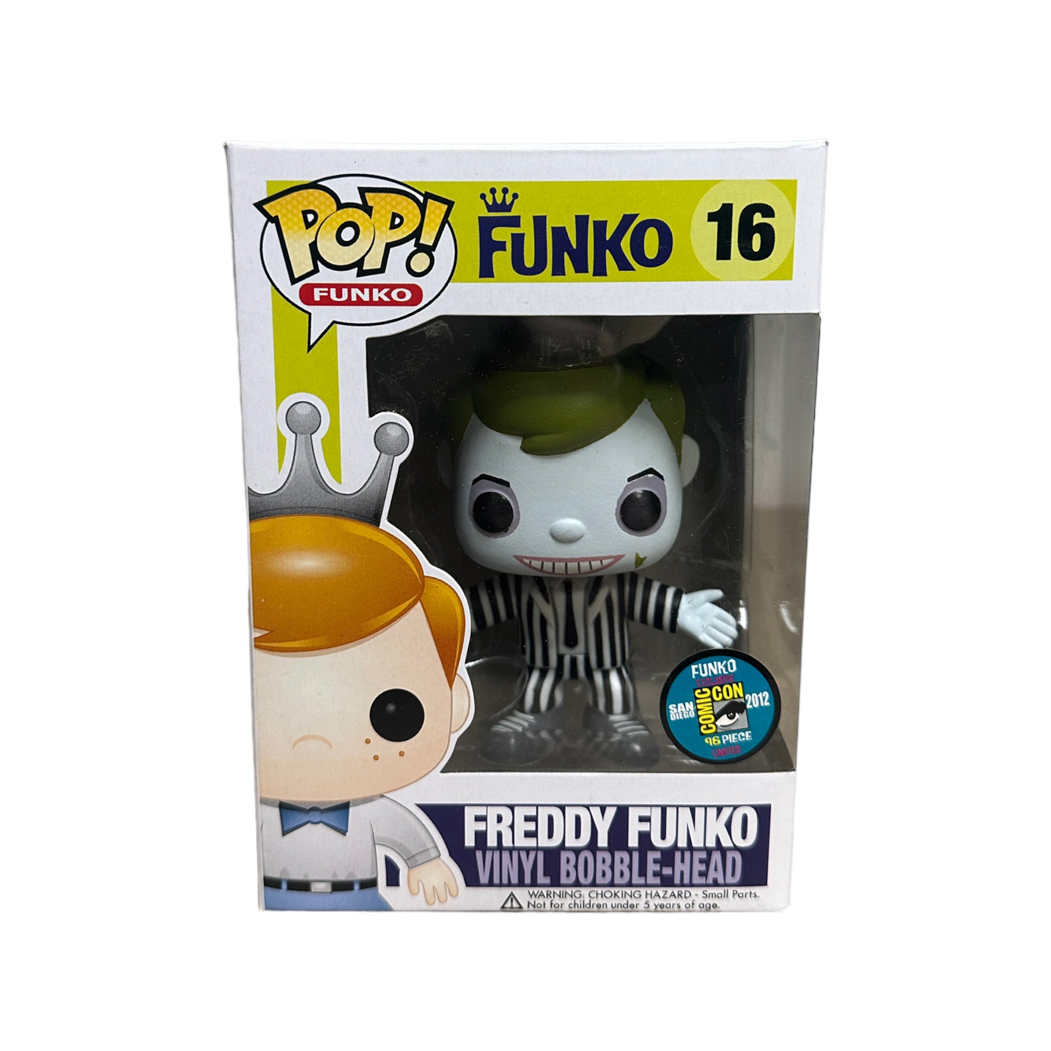 Freddy Funko as Beetlejuice #16 Funko Pop! - SDCC 2012 Exclusive LE96 Pcs - Condition 8.75/10