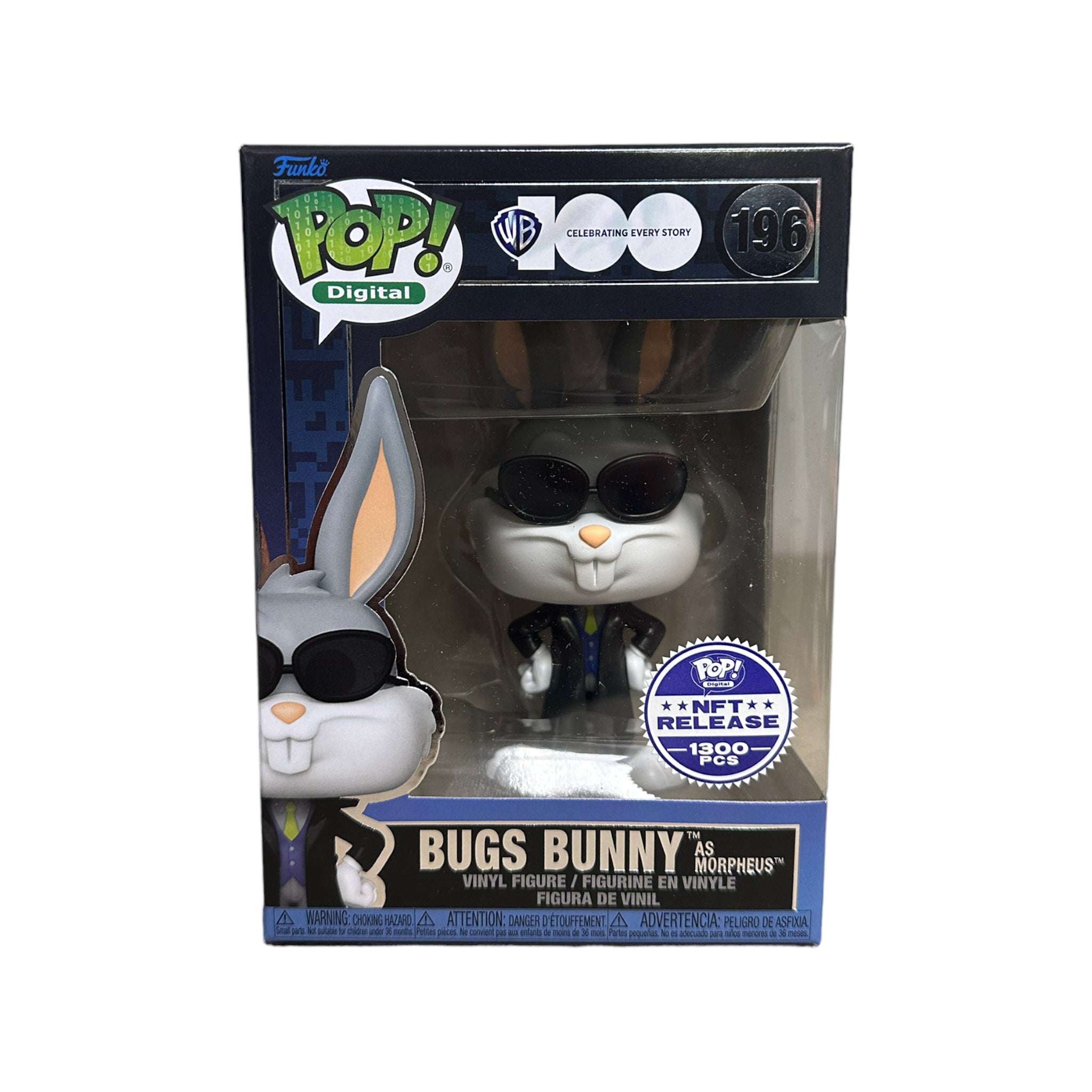 Bugs Bunny as Morpheus #196 Funko Pop! - WB 100 - NFT Release Exclusive LE1300 Pcs - Condition 9.5/10