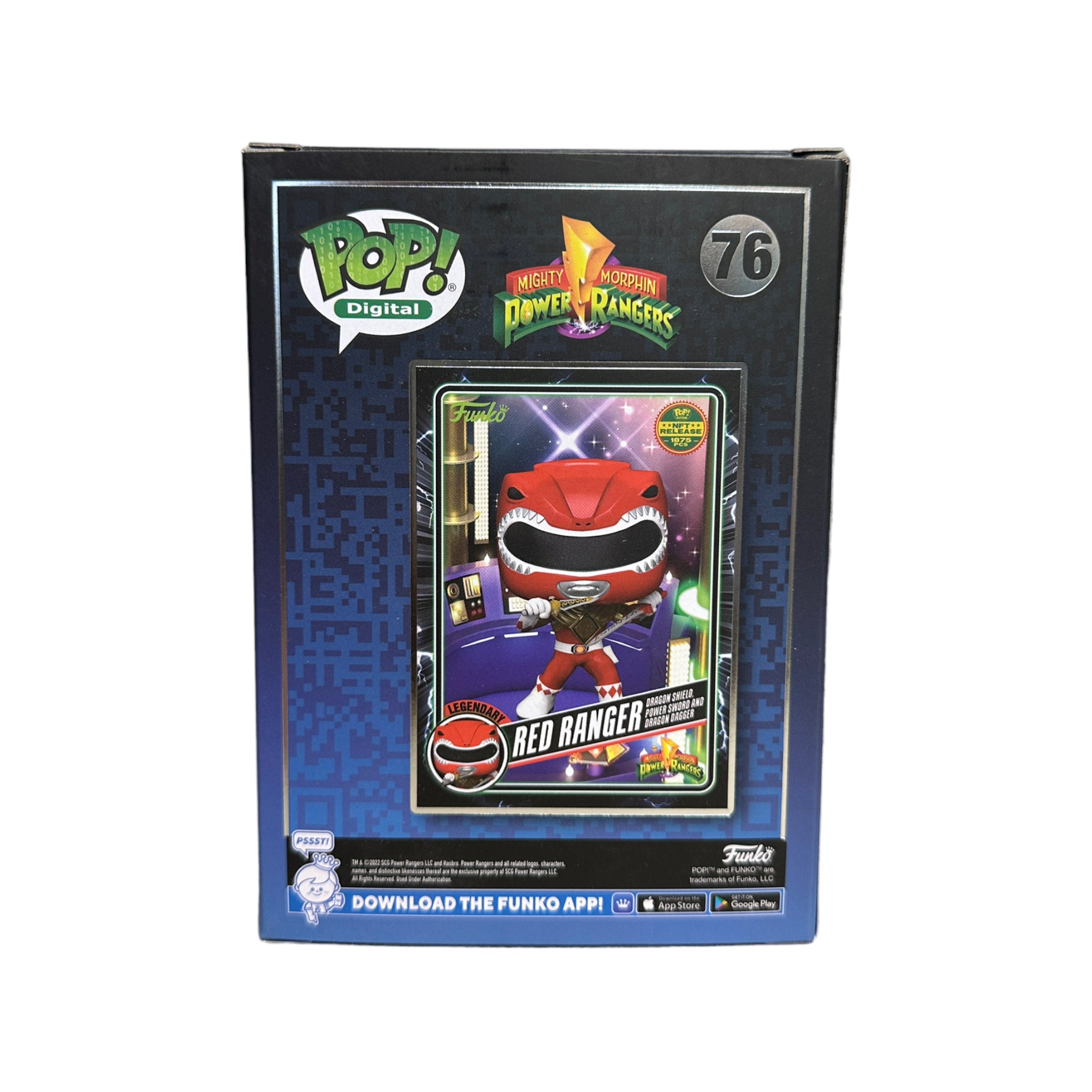 Red Ranger Dragon Shield, Power Sword and Dragon Dagger #76 Funko Pop! - Mighty Morphin Power Rangers - NFT Release Exclusive LE1875 Pcs - Condition 9.5/10