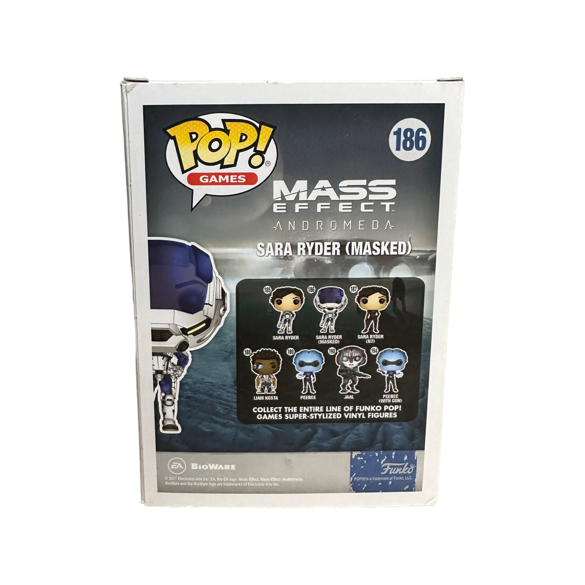 Sara Ryder (Masked) #186 Funko Pop! - Mass Effect: Andromeda - GameStop Exclusive - Condition 8/10