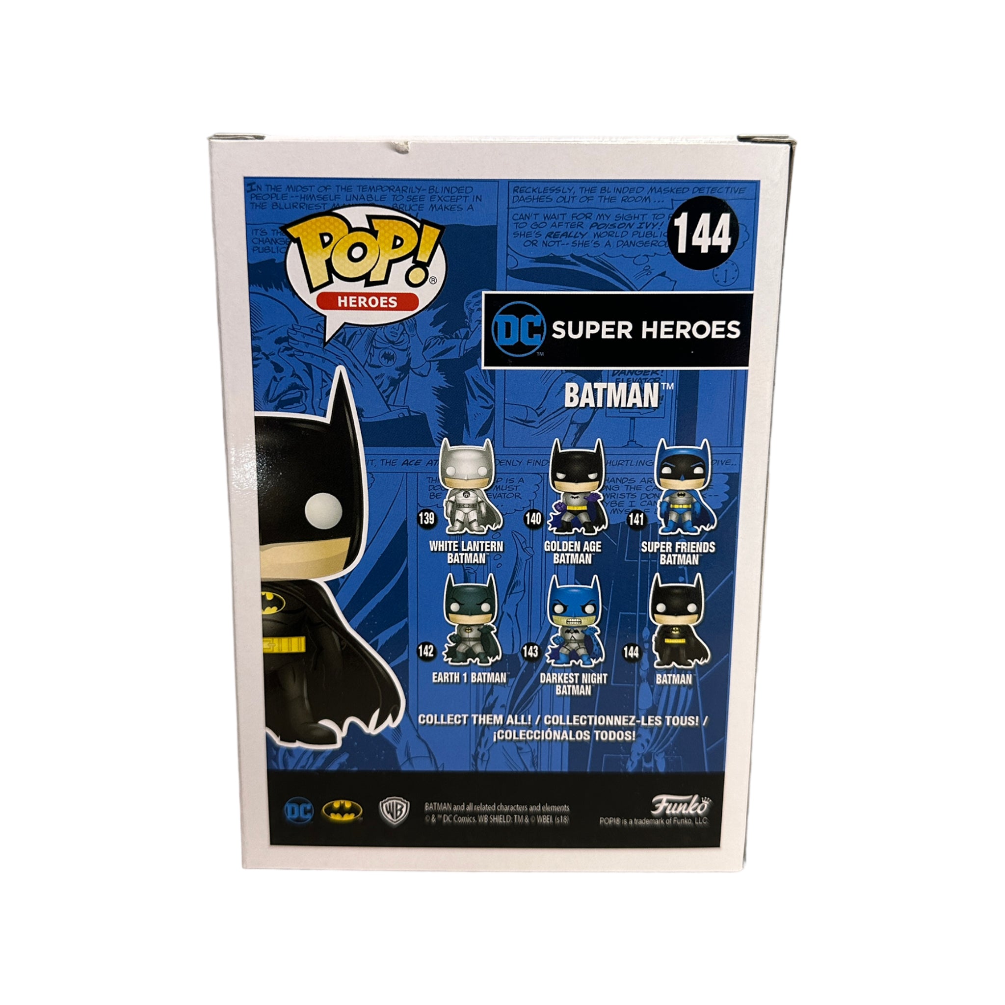 Batman #144 (Green Chrome) Funko Pop! - DC Super Heroes - ECCC 2018 Official Convention Exclusive LE1500 Pcs - Condition 8.5/10