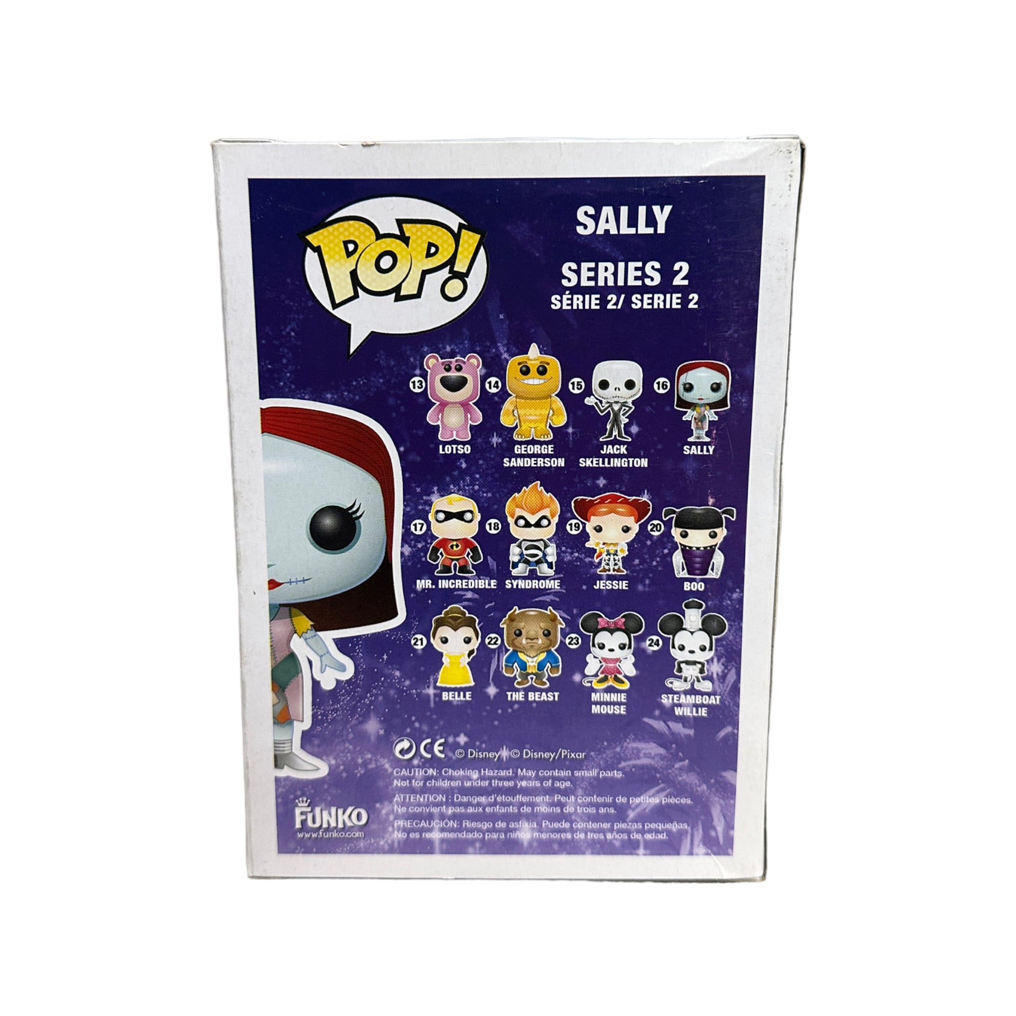 Sally #16 (Glows in the Dark) Funko Pop! - Disney Series 2 - No Sticker - Condition 7/10