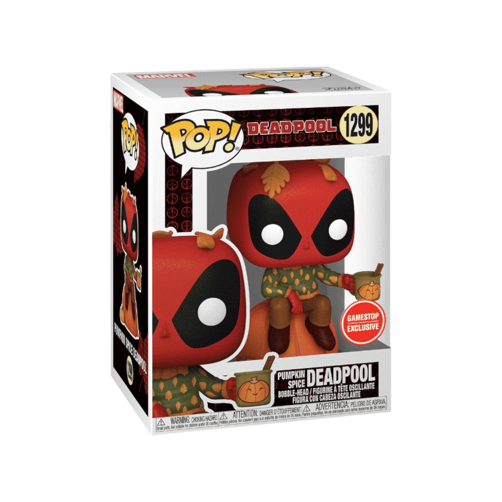 Pumpkin Spice Deadpool #1299 Funko Pop! - Deadpool - GameStop Exclusive