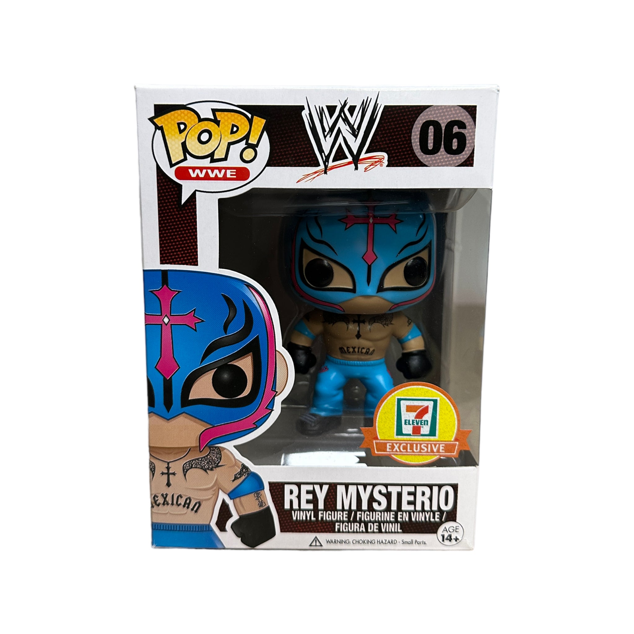 Rey Mysterio #06 (Light Blue) Funko Pop! - WWE - 7 Eleven Exclusive - Condition 7.5/10