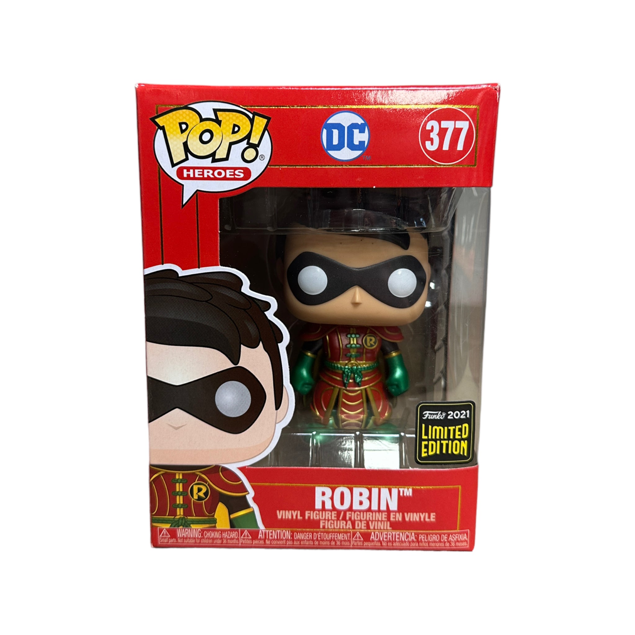 Robin #377 (Metallic) Funko Pop! - DC Imperial Palace - Asia 2021 Exclusive - Condition 7.5/10