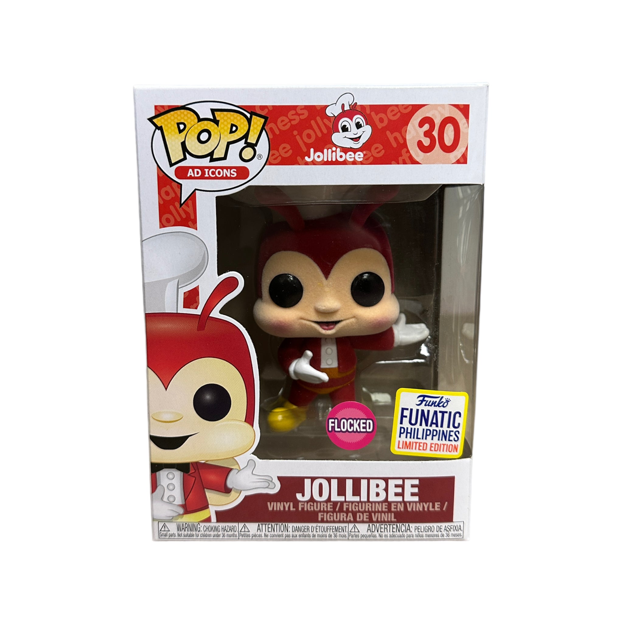 Jollibee #30 (Flocked) Funko Pop! - Ad Icons - ToyCon Philippines 2019 Exclusive - Condition 8/10