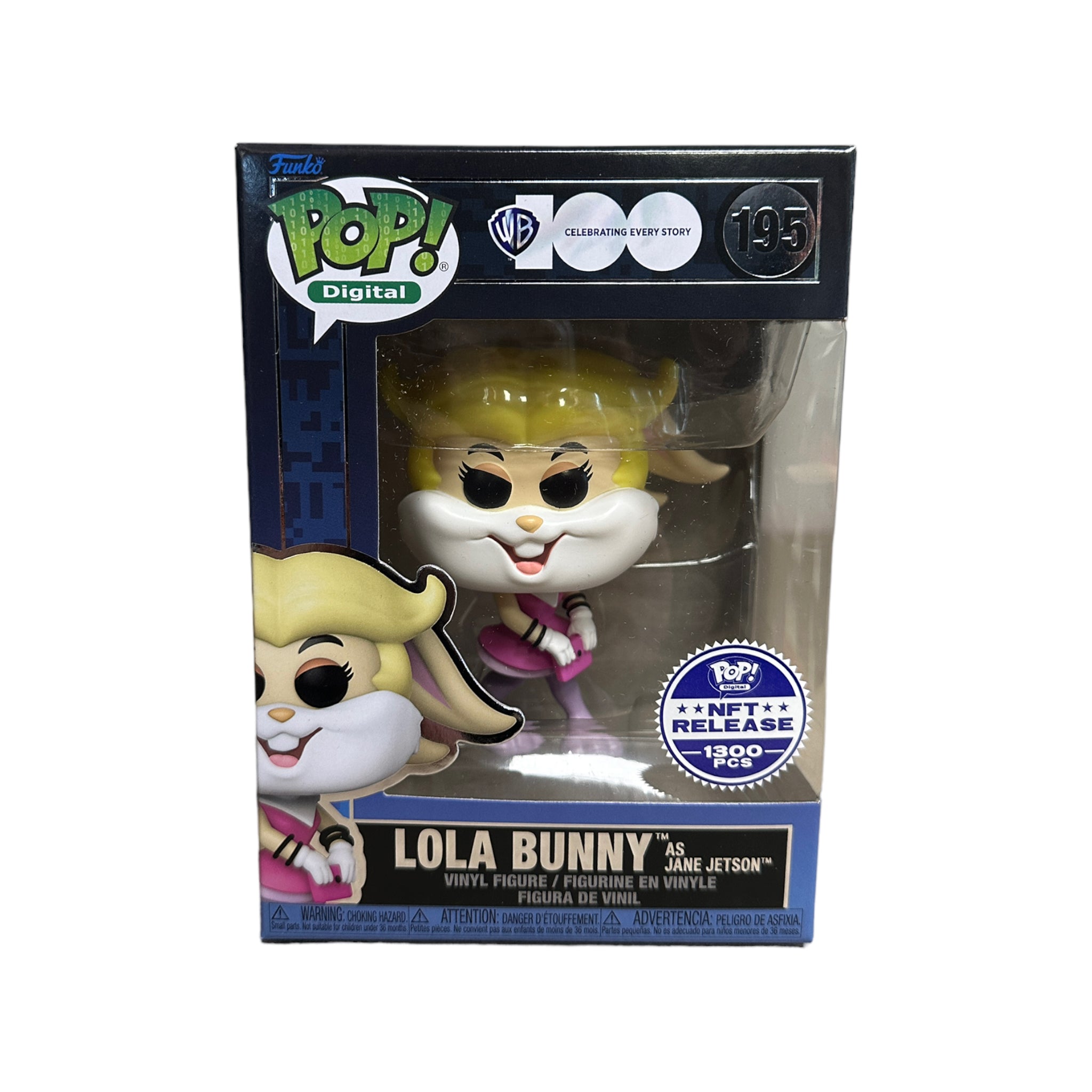 Lola Bunny as Jane Jetson #195 Funko Pop! - WB 100 - NFT Release Exclusive LE1300 Pcs - Condition 9.5/10