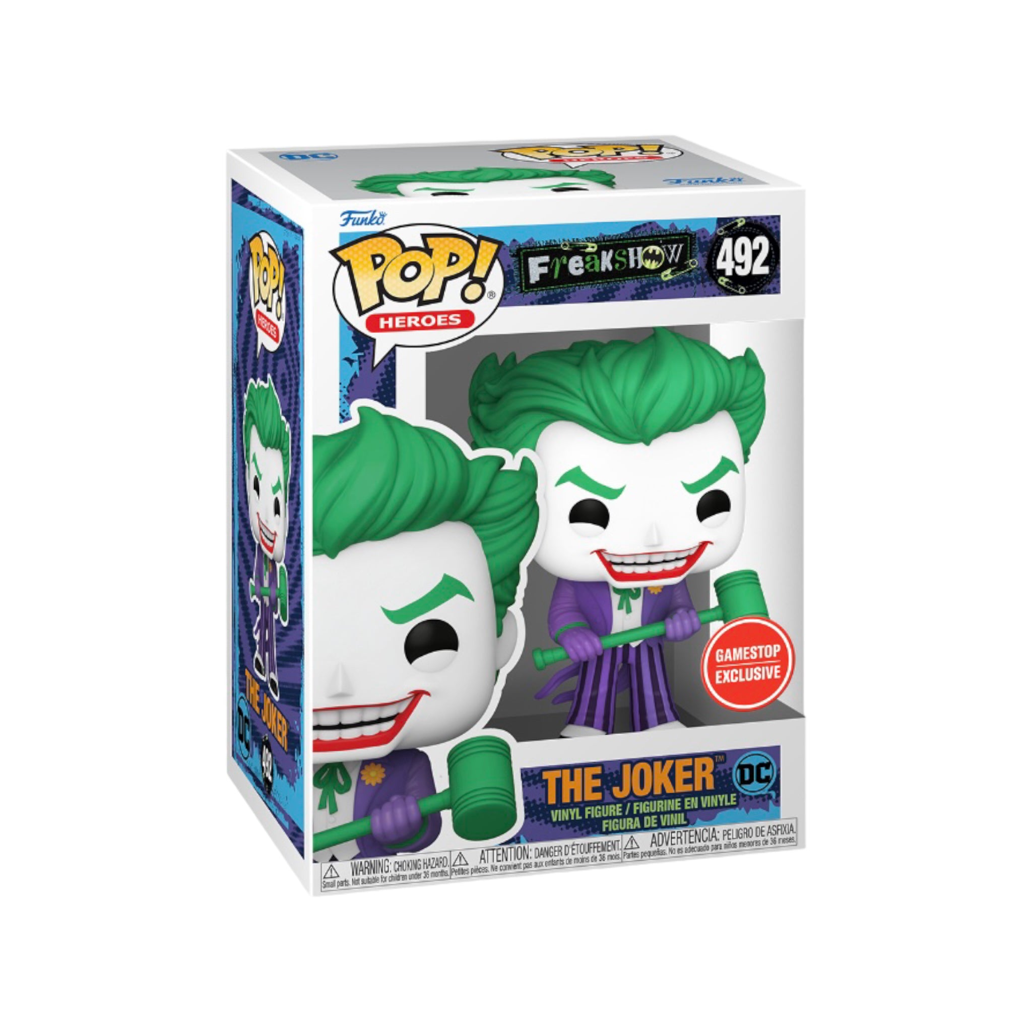Joker #492 Funko Pop! - Batman Gotham Freakshow - GameStop Exclusive