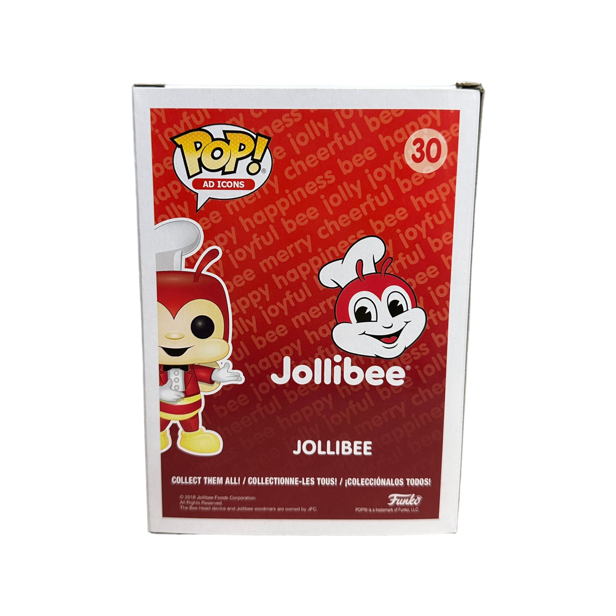 Jollibee #30 (Flocked) Funko Pop! - Ad Icons - ToyCon Philippines 2019 Exclusive - Condition 8/10
