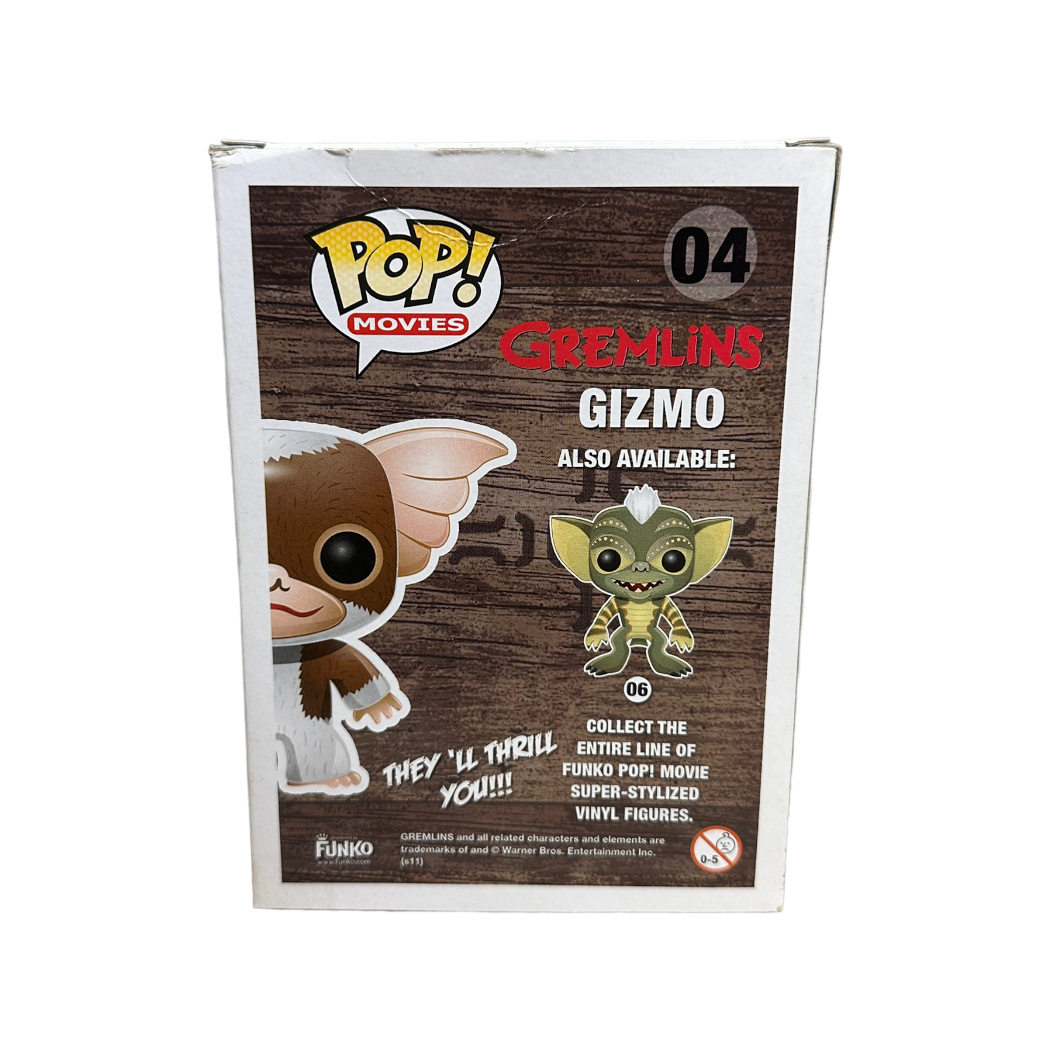 Gizmo #04 (Flocked) Funko Pop! - Gremlins - SDCC 2011 Exclusive LE480 Pcs - Condition 6/10