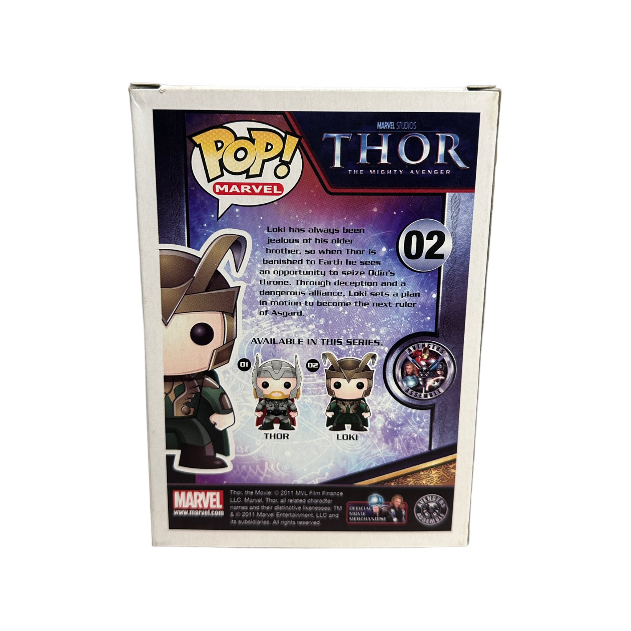 Loki #02 Funko Pop! - Thor The Mighty Avenger - 2010 Pop! - Condition 7/10