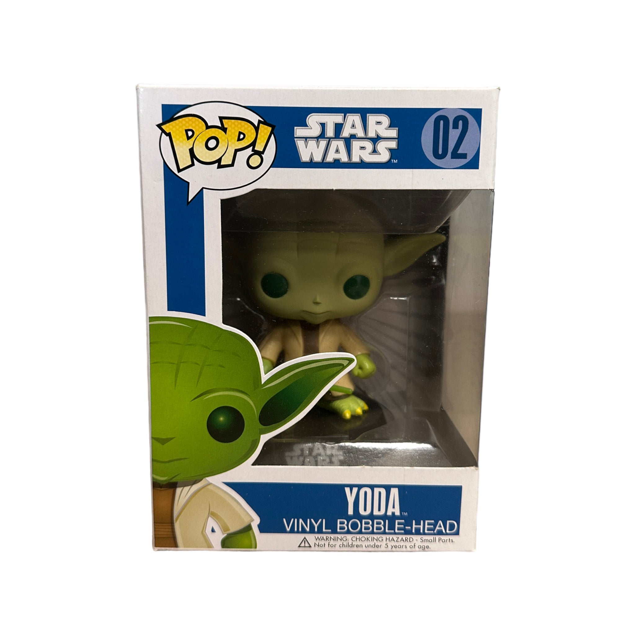 Yoda #02 (Large Writing) Funko Pop! - Star Wars - 2014 Pop! - Condition 7.5/10