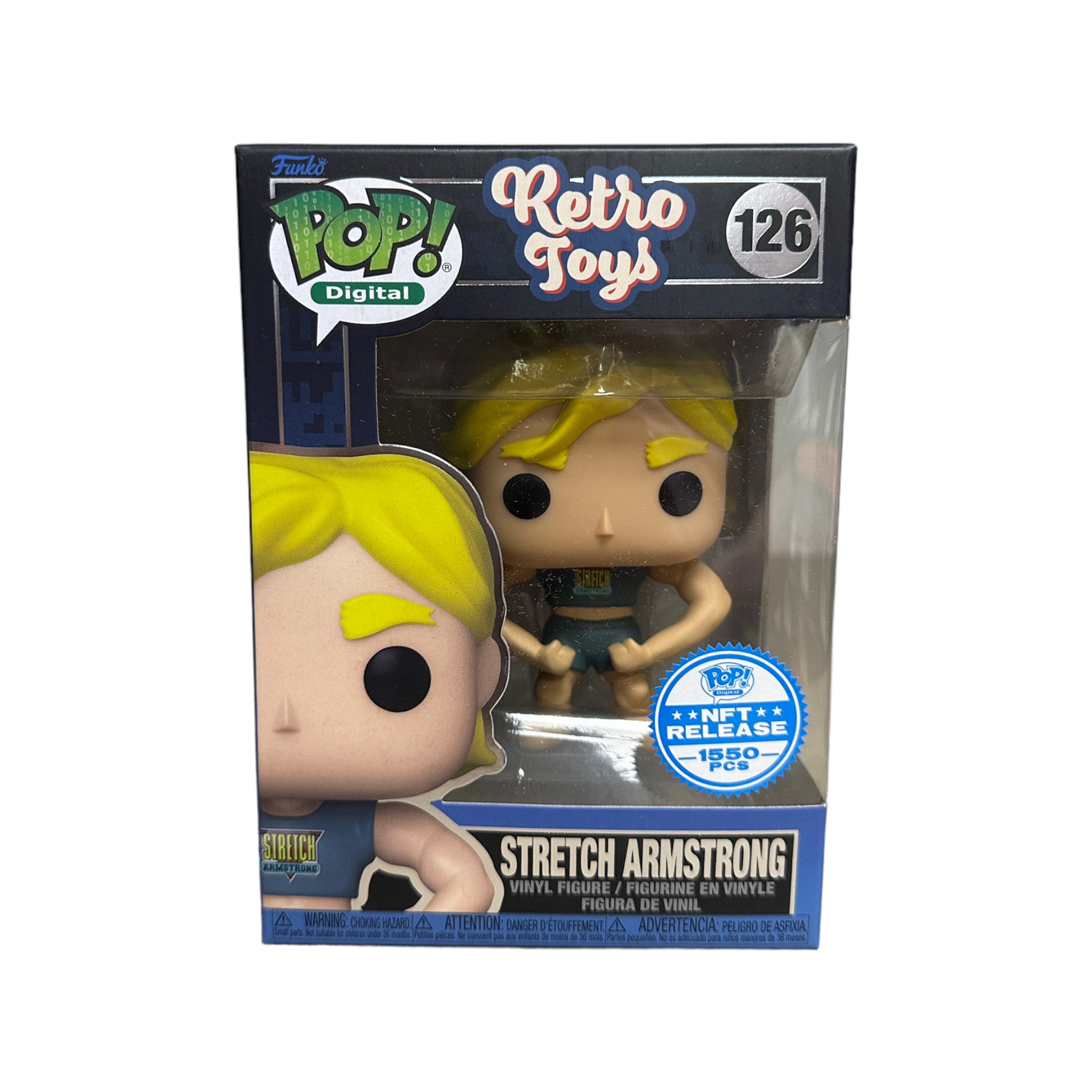 Stretch Armstrong #126 Funko Pop! - Retro Toys - NFT Release Exclusive LE1550 Pcs - Condition 9.5/10
