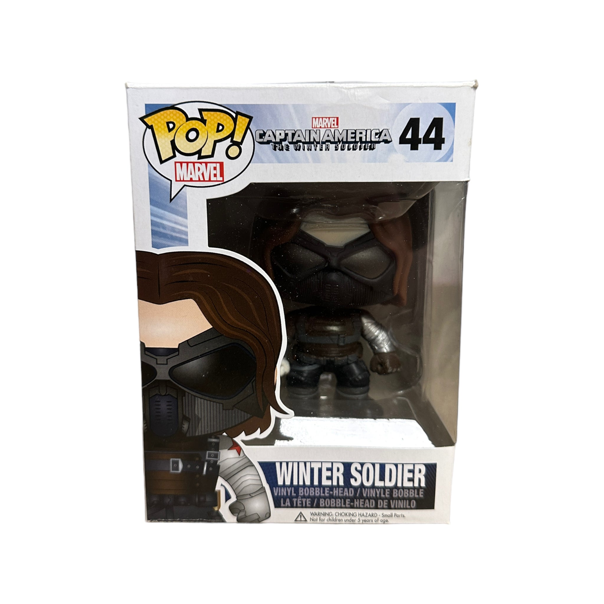 Winter Solider #44 (w/ Goggles) Funko Pop! - Captain America: The Winter Soldier - 2014 Pop! - Condition 6/10