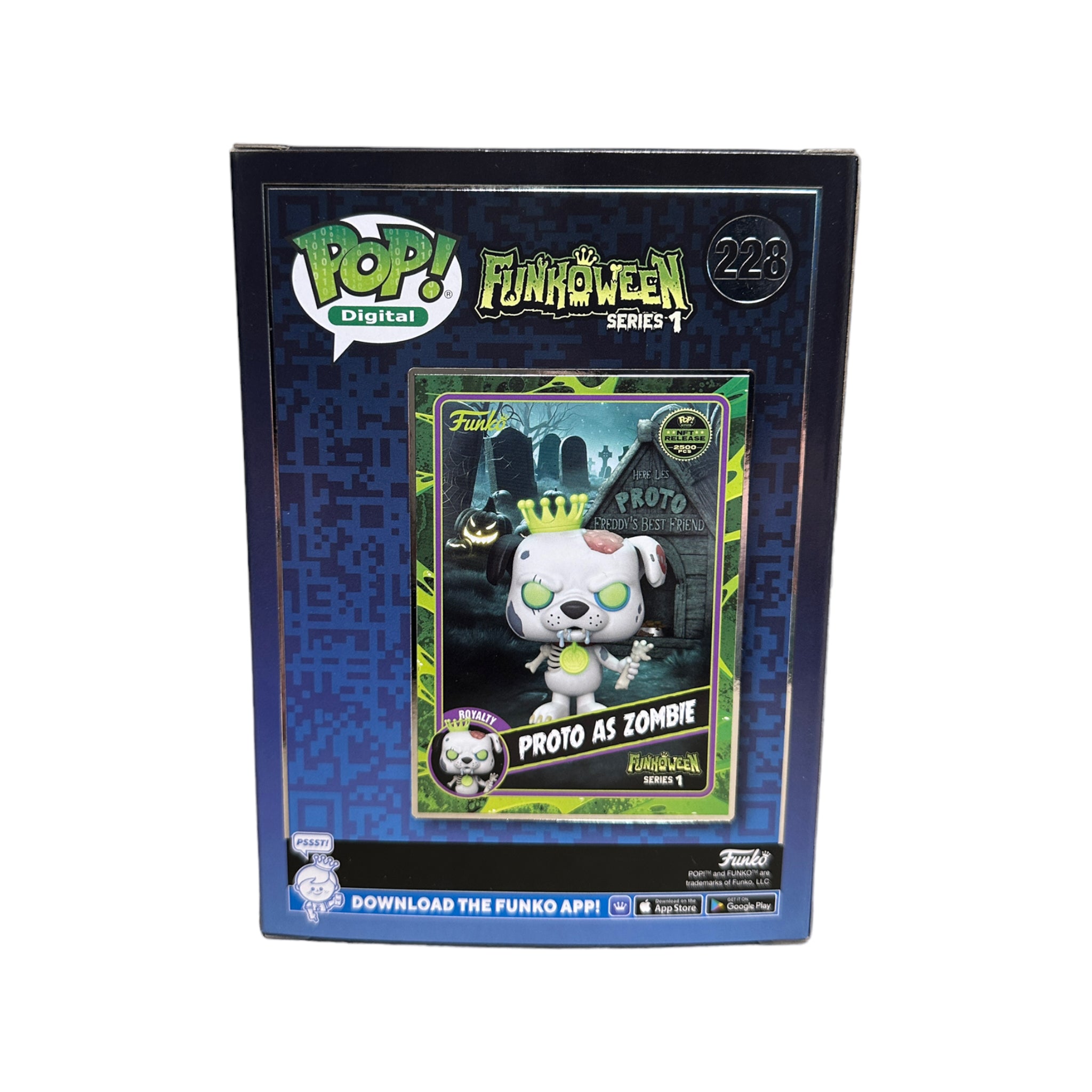 Proto as Zombie #228 (Glows in the Dark) Funko Pop! - Funkoween Series 1 - NFT Release Exclusive LE2500 Pcs - Condition 8.75/10
