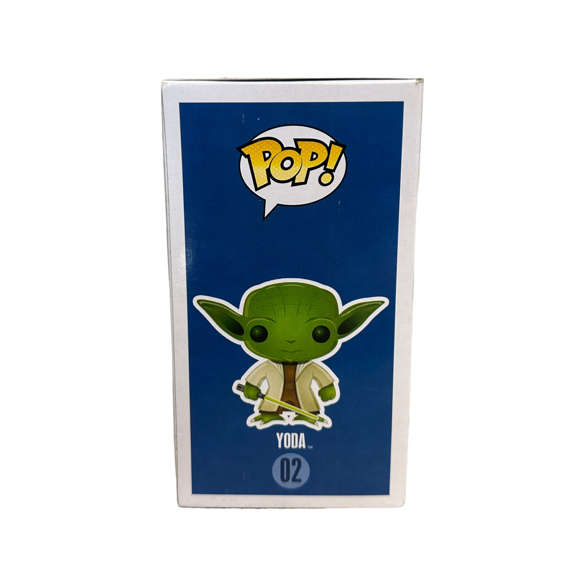 Yoda #02 (Large Writing) Funko Pop! - Star Wars - 2011 Pop! - Condition 7.5/10