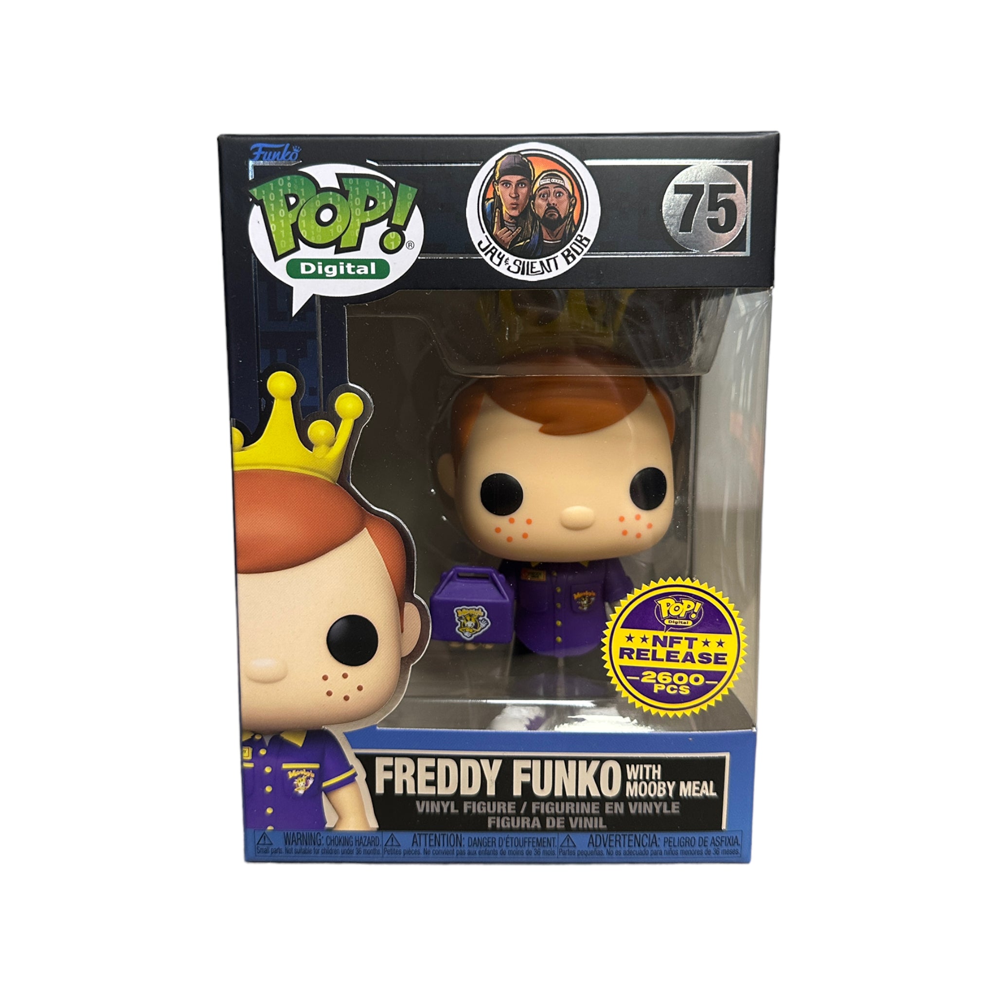 Freddy Funko with Mooby Meal #75 Funko Pop! - Jay & Silent Bob - NFT Release Exclusive LE2600 Pcs - Condition 9.5/10