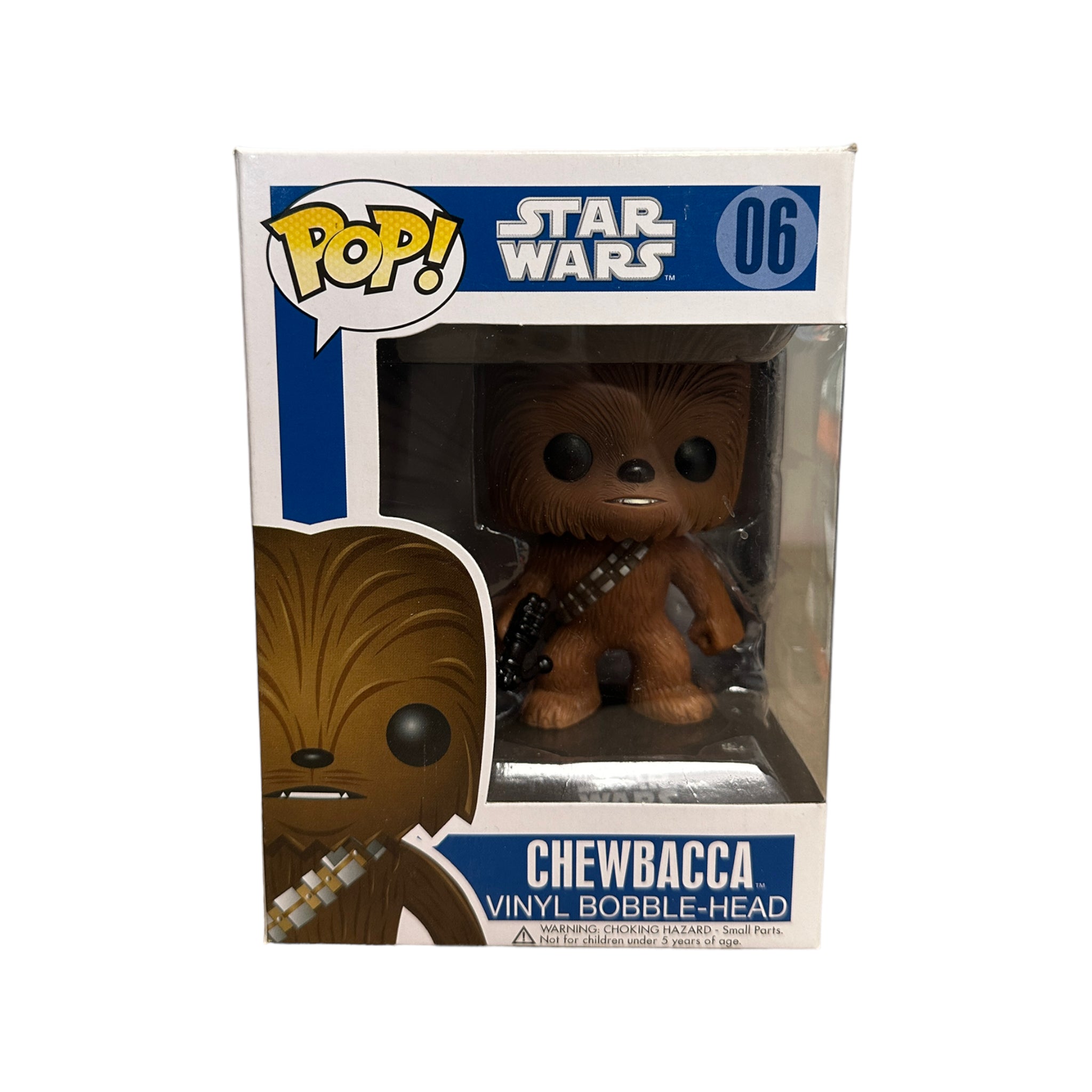 Chewbacca #06 (Large Writing) Funko Pop! - Star Wars - 2012 Pop! - Condition 7.5/10