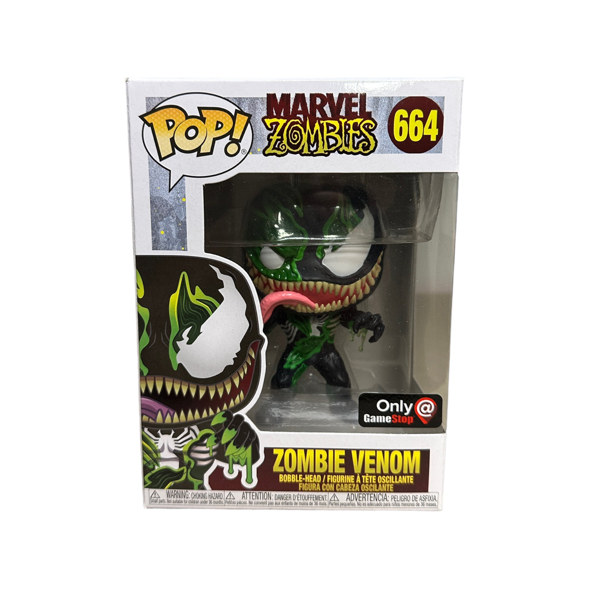 Zombie Venom #664 Funko Pop! - Marvel Zombies - GameStop Exclusive - Condition 8.75/10