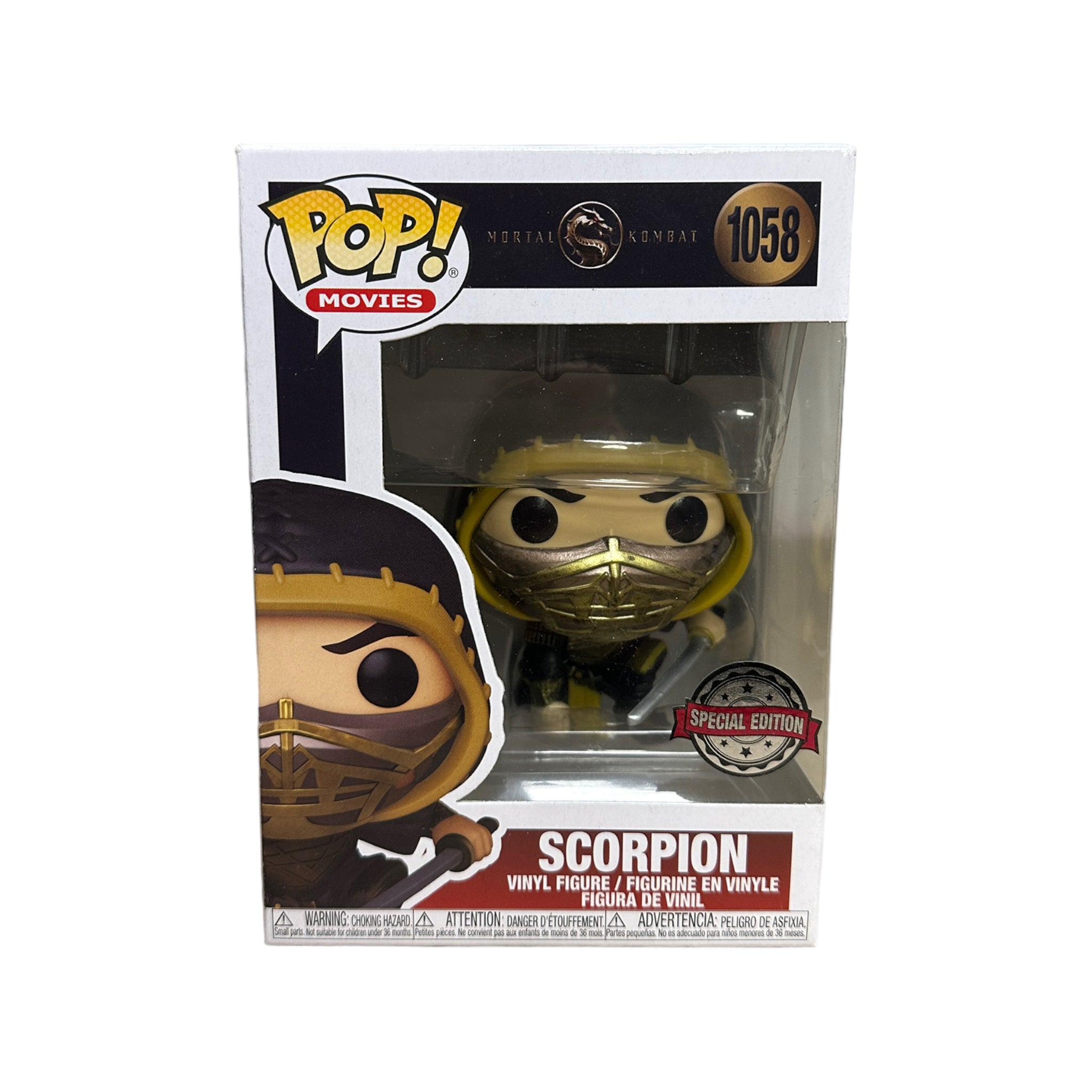 Scorpion #1058 Funko Pop! - Mortal Kombat - Special Edition - Condition 8.75/10