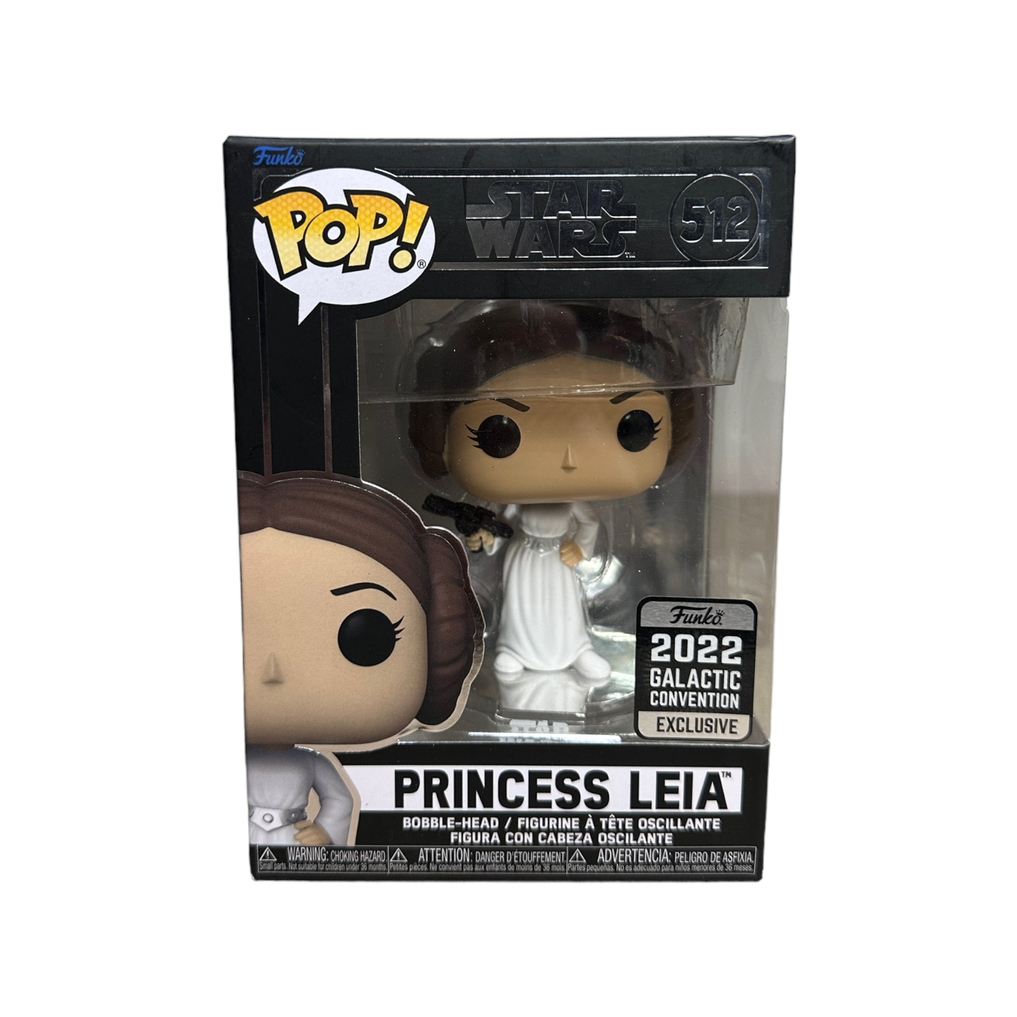 Princess Leia #512 Funko Pop! - Star Wars - Galactic Convention 2022 Exclusive - Condition 8.75/10