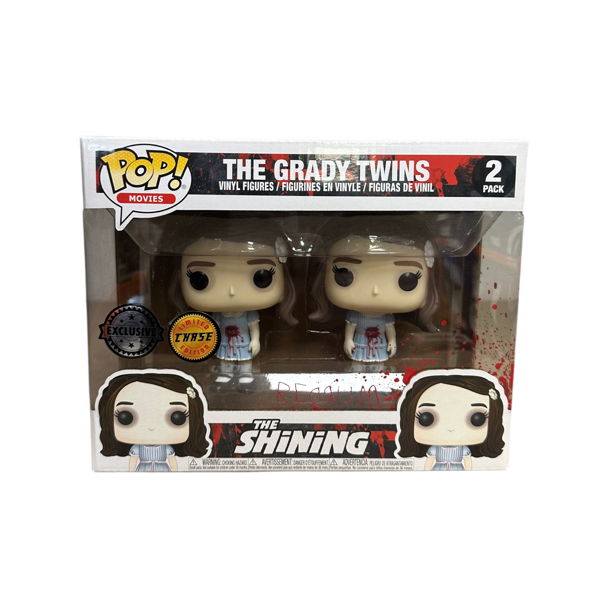 The Grady Twins (Bloody Chase) 2 Pack Funko Pop! - The Shining - Exclusive - Condition 9/10