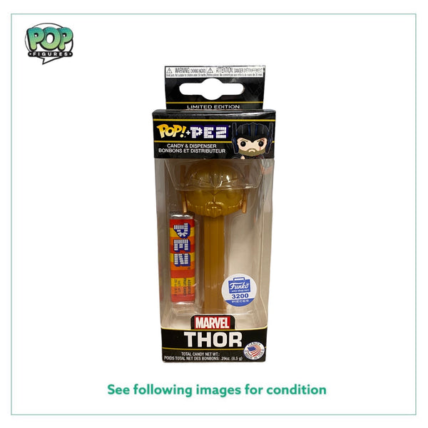 Thor (Gold) Funko Pop Pez! - Marvel - Funko Shop Exclusive LE3200 Pcs - Condition 8.75/10