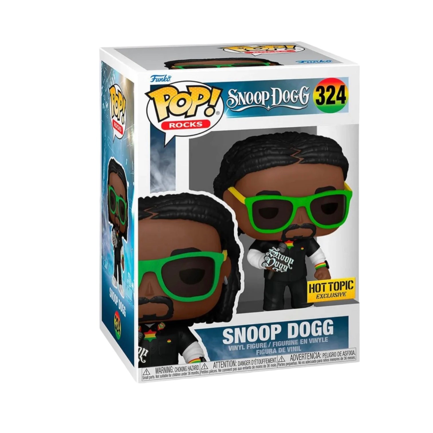 Snoop Dogg #324 (w/ Microphone) Funko Pop! - Snoop Dogg - Hot Topic Exclusive